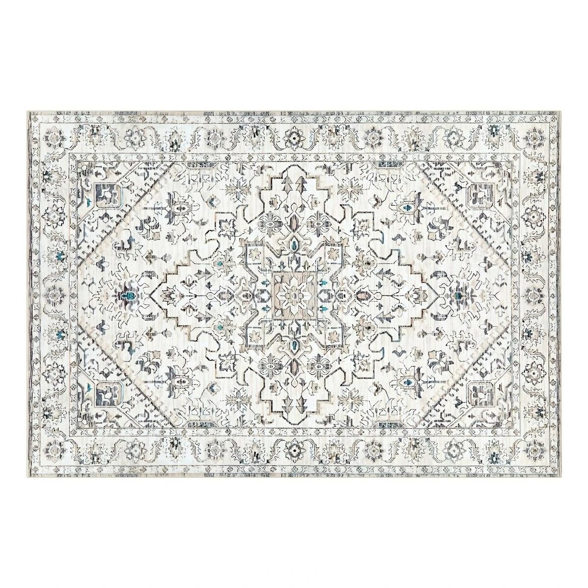 1 Ausway 2x3m Washable Area Rug Floor Carpet Traditional - Multi, 1 of 6