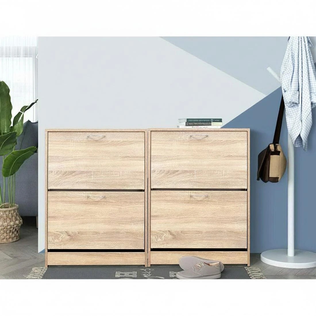 5 Artiss Shoe Rack Cabinet 24 Pairs 3 tier  Nina - Natural, 5 of 6