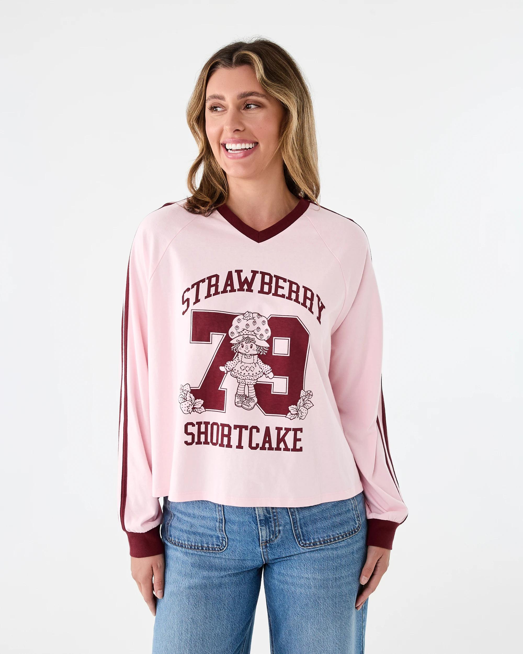 1 Strawberry Shortcake License Long Sleeve Print T-shirt Stbcake, 1 of 7