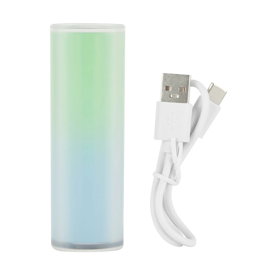 1 3000mAh Portable Lipstick Charger - Blue and Green, 1 of 10