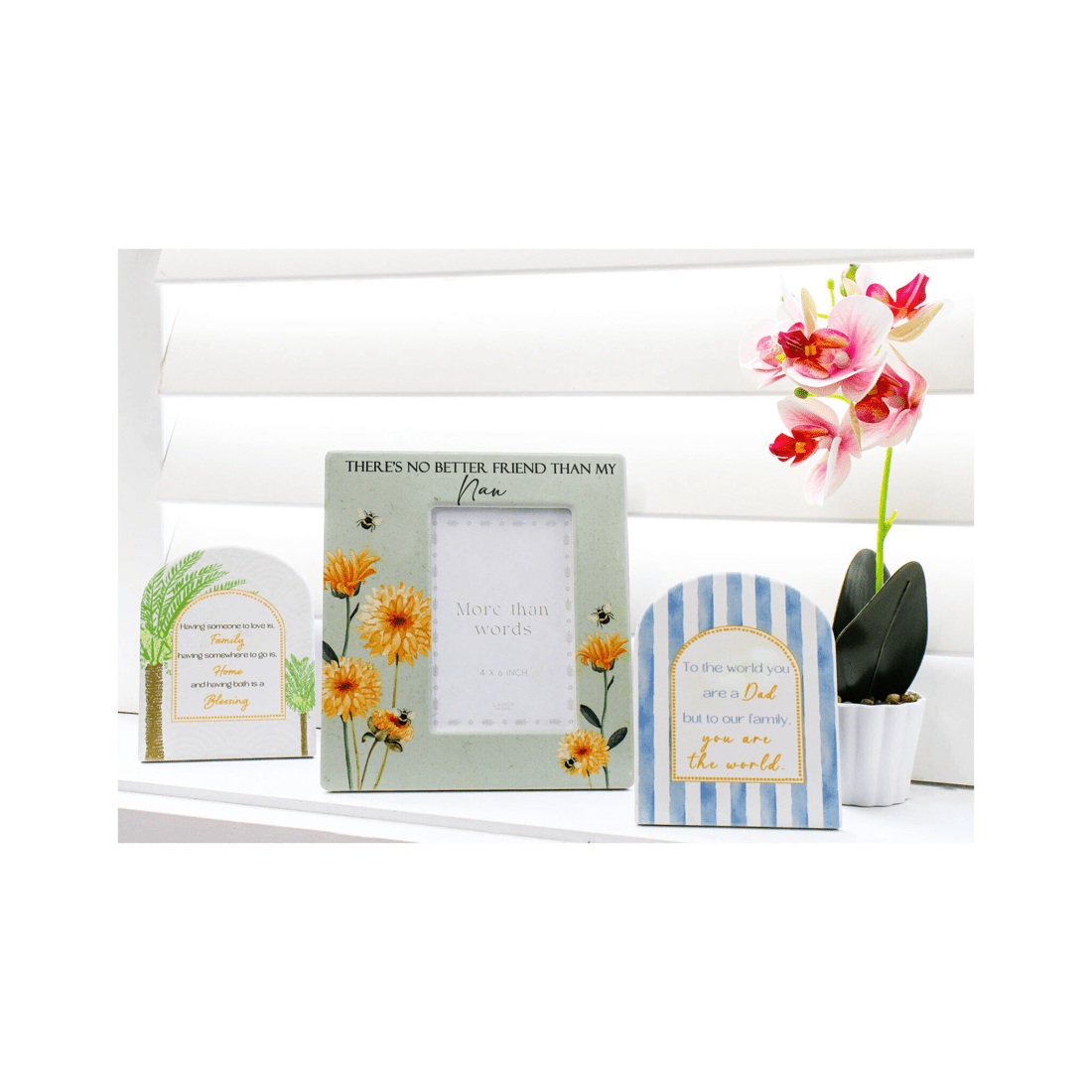 3 Ceramic 11x14cm Dad Gift Plaque Father's Day Birthday Message Decorative Sign
 - Multi, 3 of 3