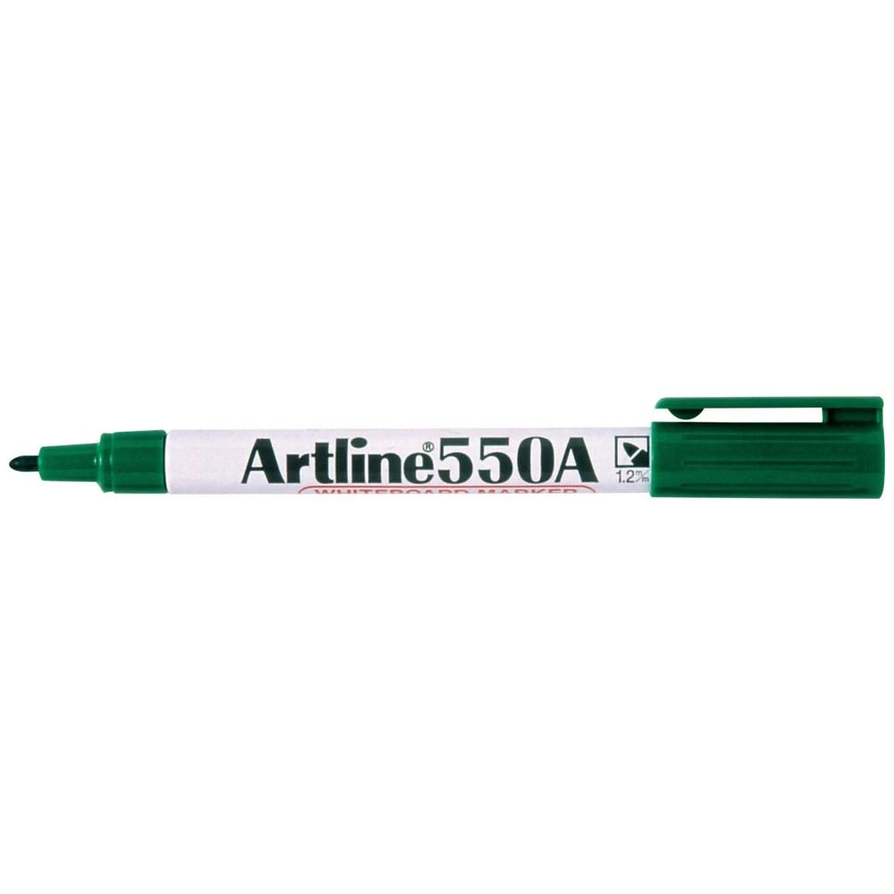 1 Artline 550A Whiteboard Marker Bullet Green, 1 of 2