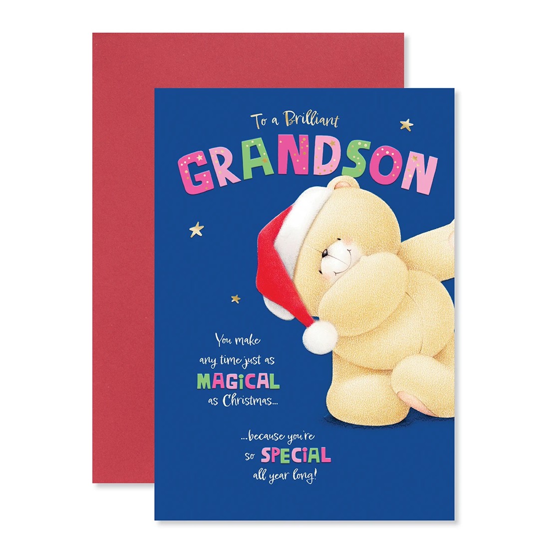 1 Hallmark Christmas Card - To a Brilliant Grandson, 1 of 3