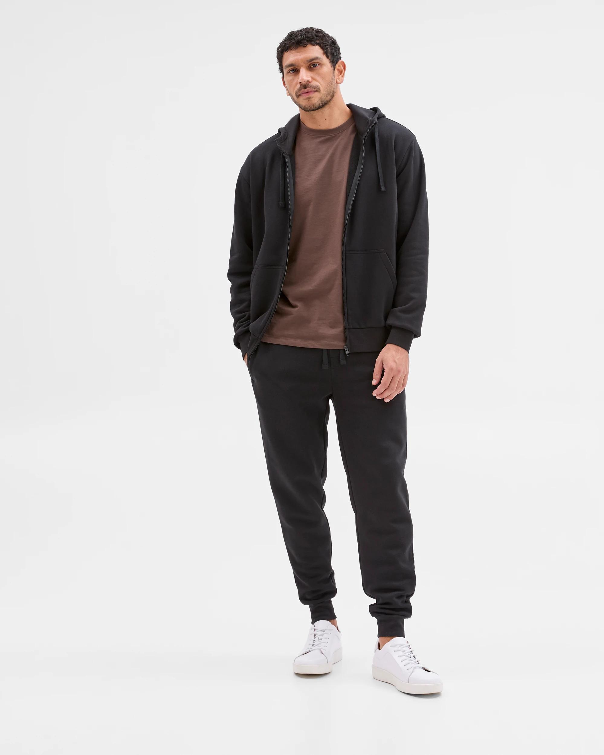 3 Target Man Australian Cotton Blend Cuffed Trackpants BLACK, 3 of 6