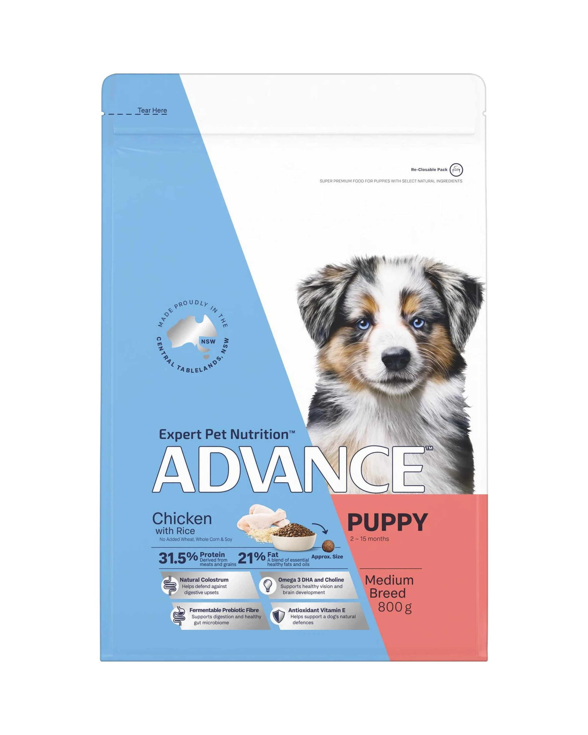 7 Advance Puppy Growth Medium Breed Dry Dog Food Chicken w/ Rice 3kg, 7 of 10