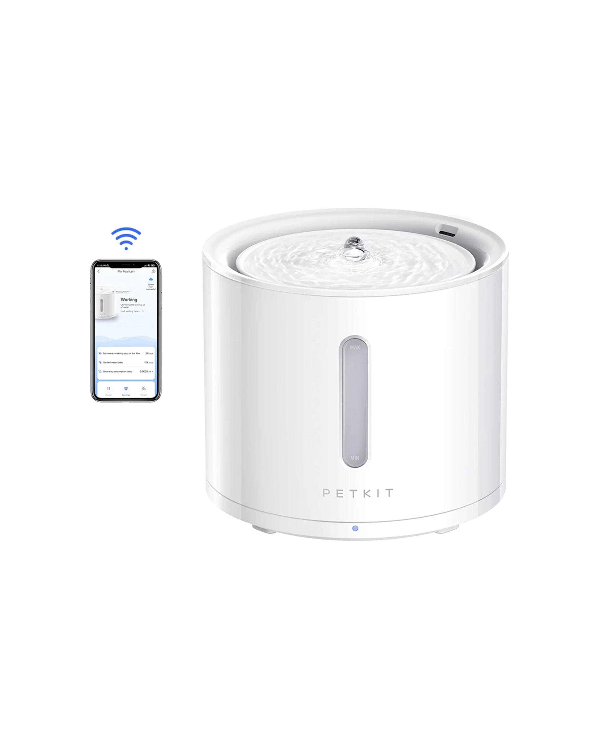 2 Petkit Eversweet Solo 2 Wireless Smart Pet Water Fountain 2L 3.0 Filtration - Black, 2 of 4