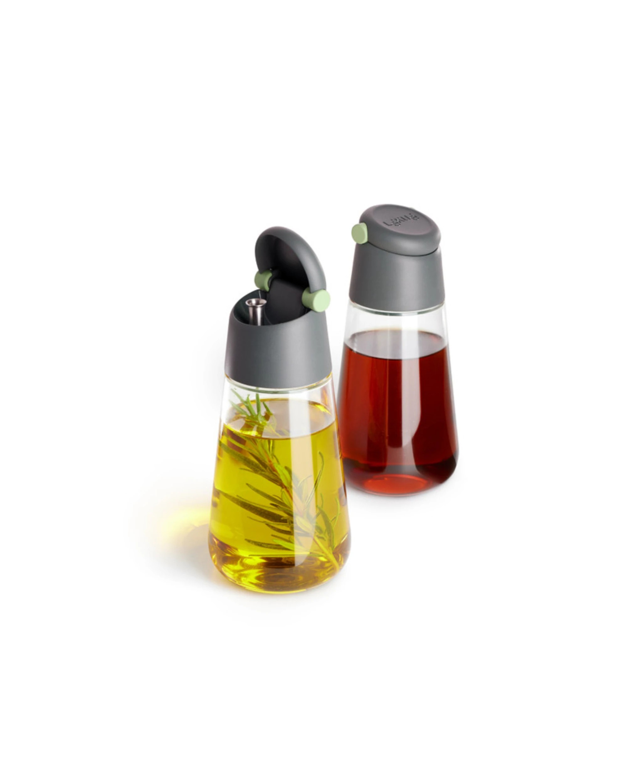1 Lekue 2 Piece Oil and Vinegar Set - Grey, 1 of 4