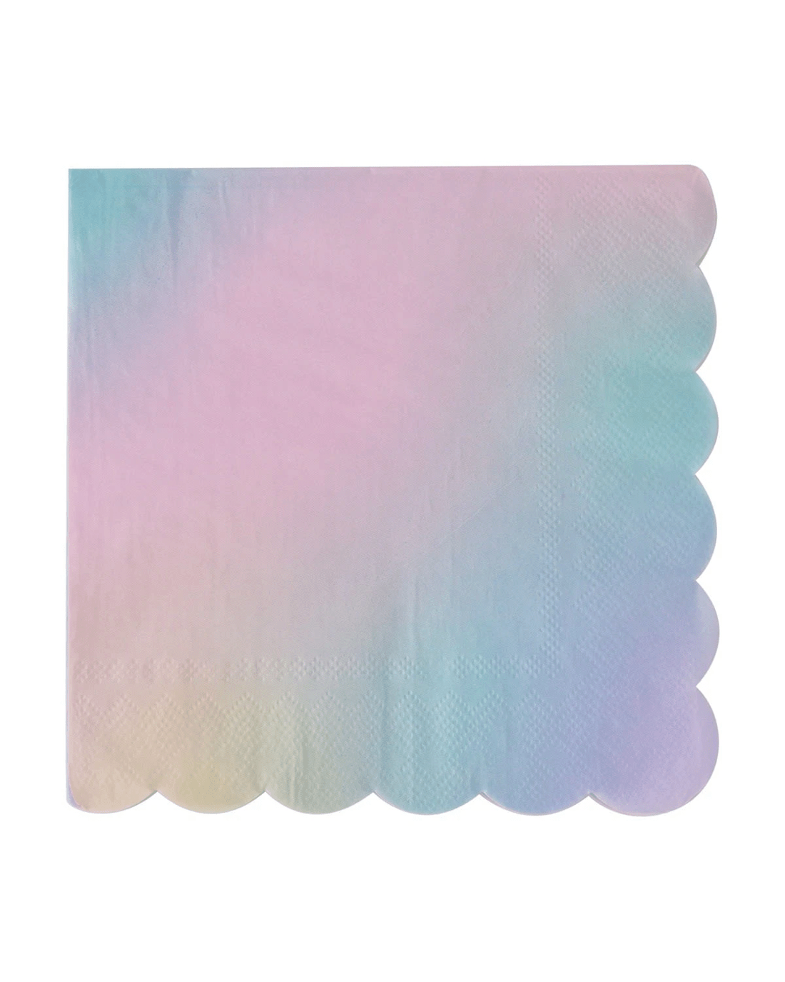 1 20 Pack Ombre Scalloped Paper Napkins, 1 of 5