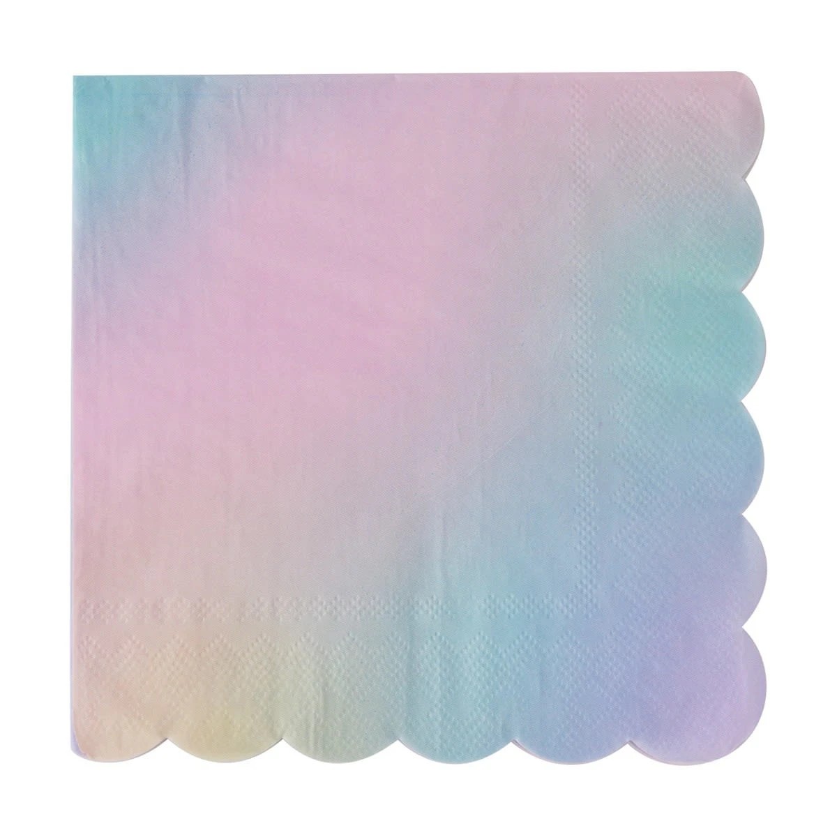 1 20 Pack Ombre Scalloped Paper Napkins, 1 of 5