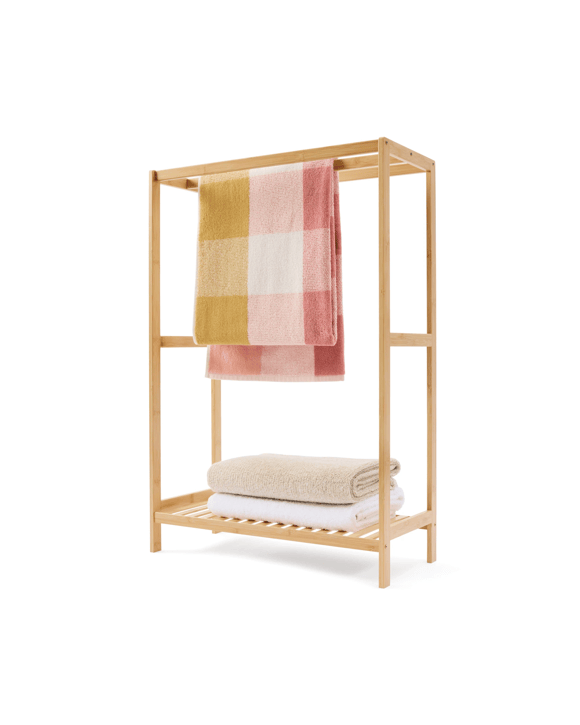 3 Rail Bamboo Towel Rack
