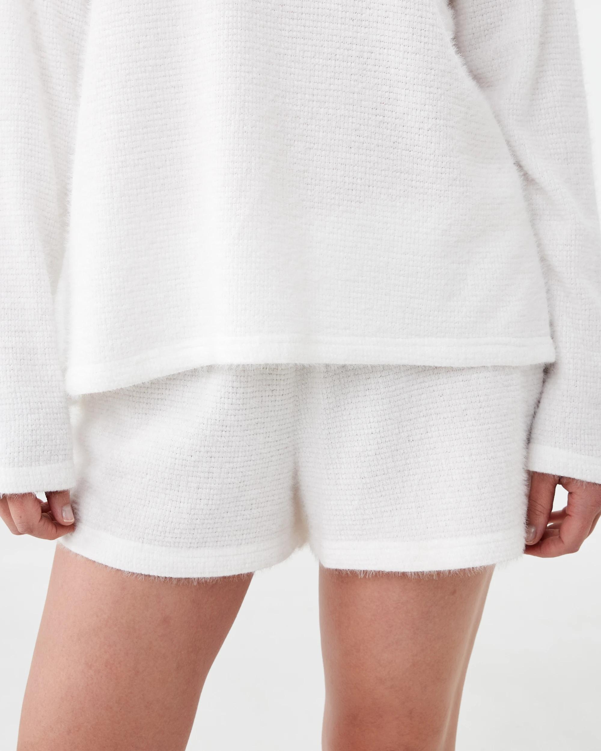 1 Plush Waffle Lounge Shorts Whisper, 1 of 6