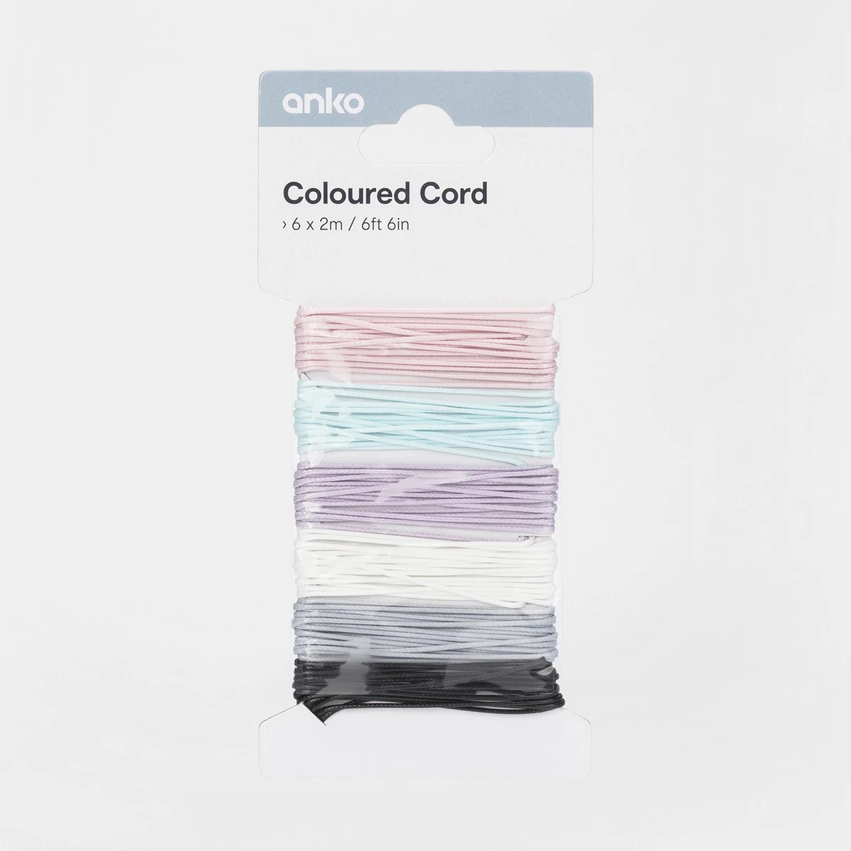 1 6 Pack Coloured Cord, 1 of 4