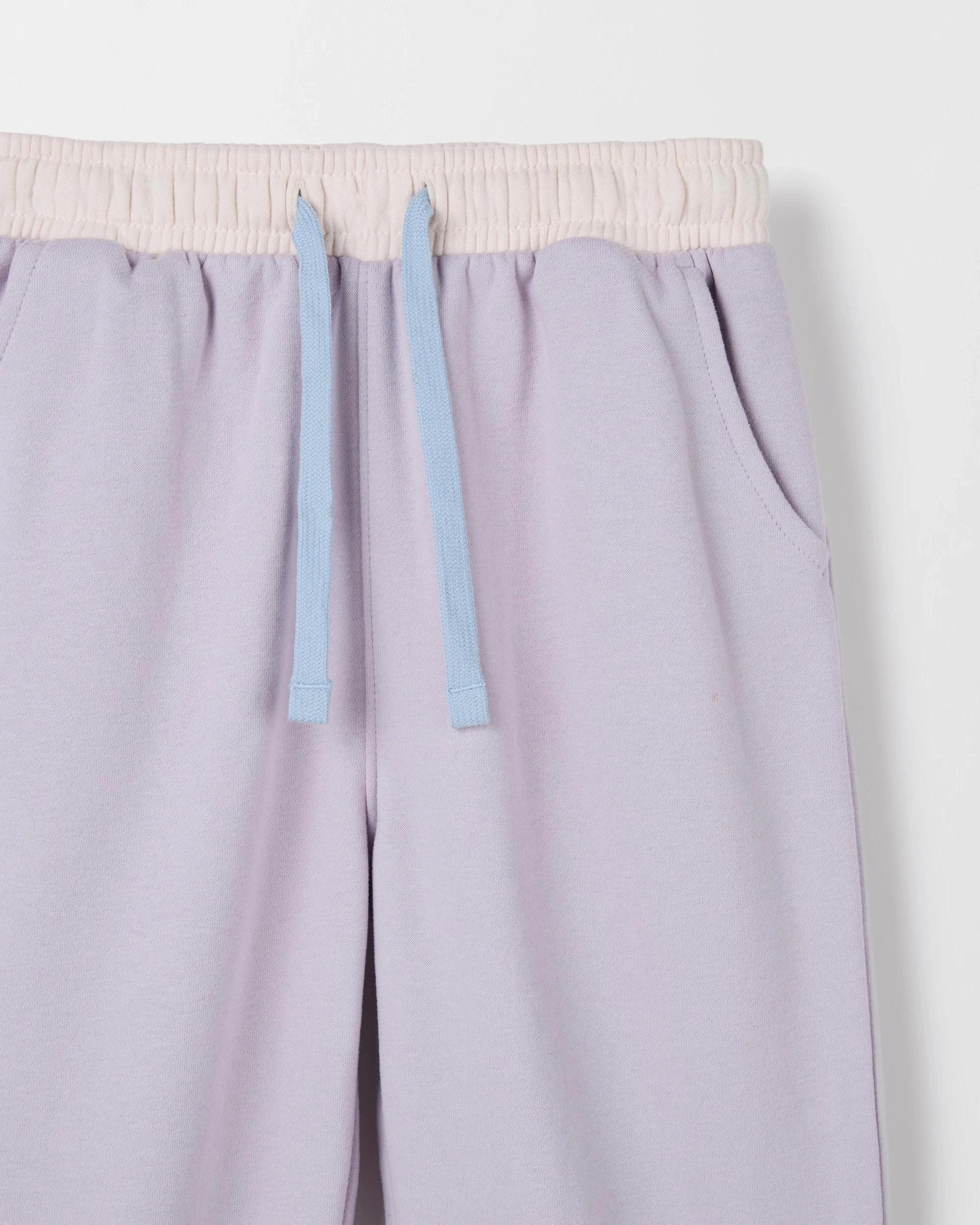 5 Target Kids Australian Cotton Blend Fashion Wide Leg Trackpants PURPLE COLOUR BLOCK, 5 of 5