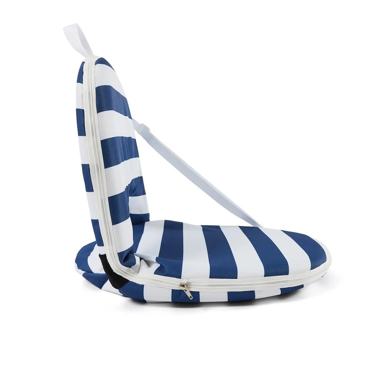 5 Cushion Recliner - Blue Stripe, 5 of 8