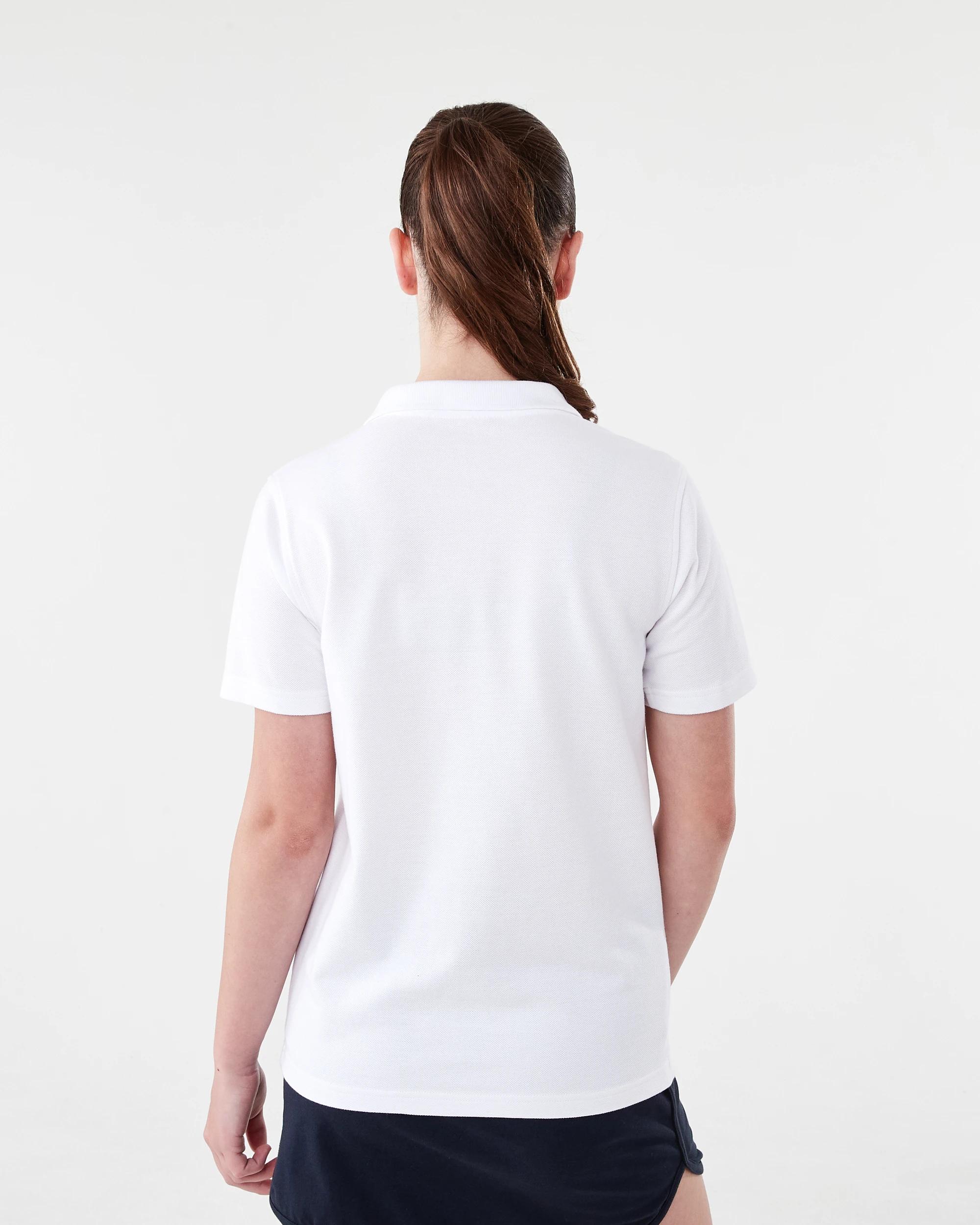 2 School Teflon Cotton Polo T-shirt White, 2 of 6