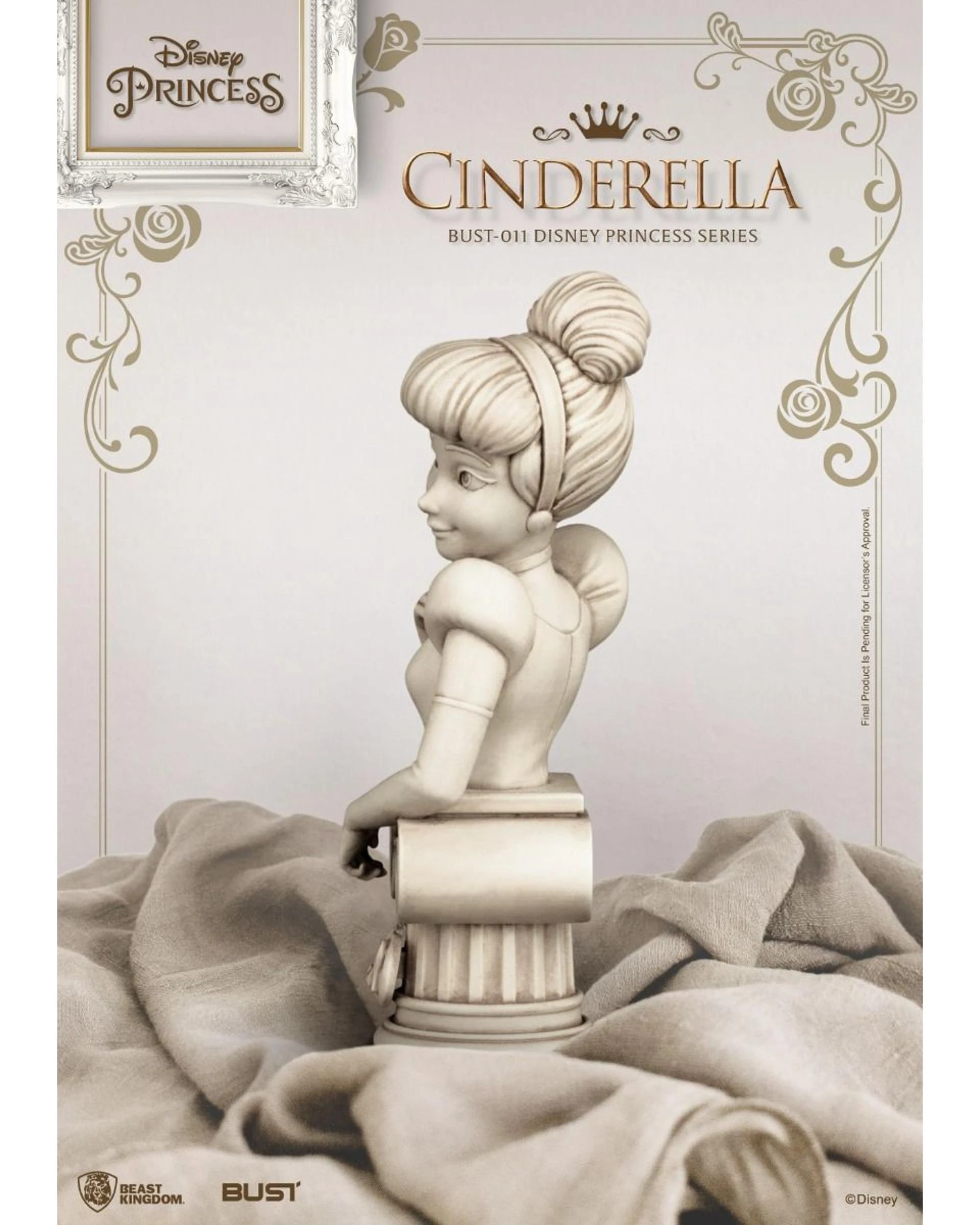 4 Beast Kingdom Bust Disney Princess Cinderella Figure, 4 of 6
