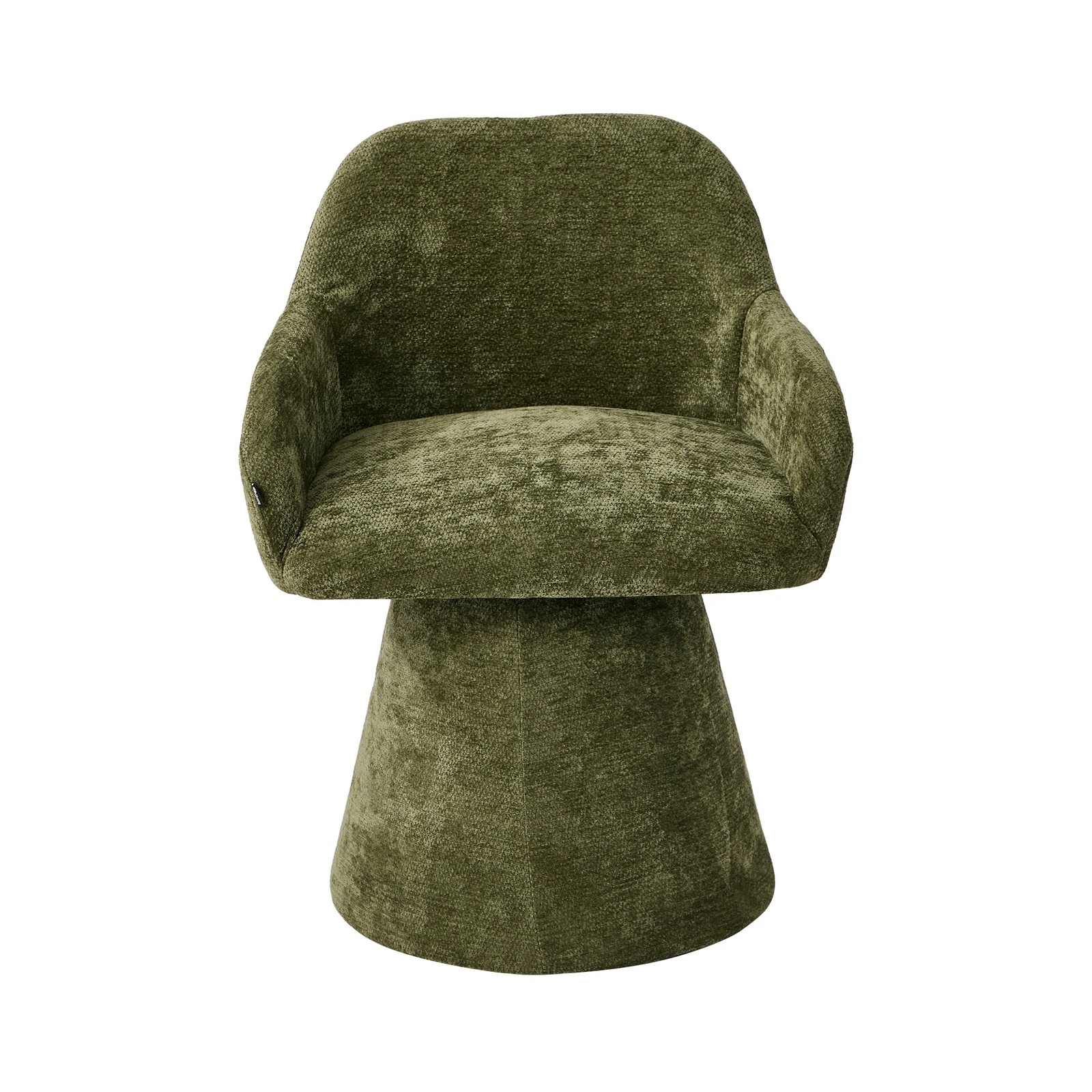 7 Oikiture 4x Dining Chair Swivel Armchair Lounge Accent Chairs Chenille - Green, 7 of 10