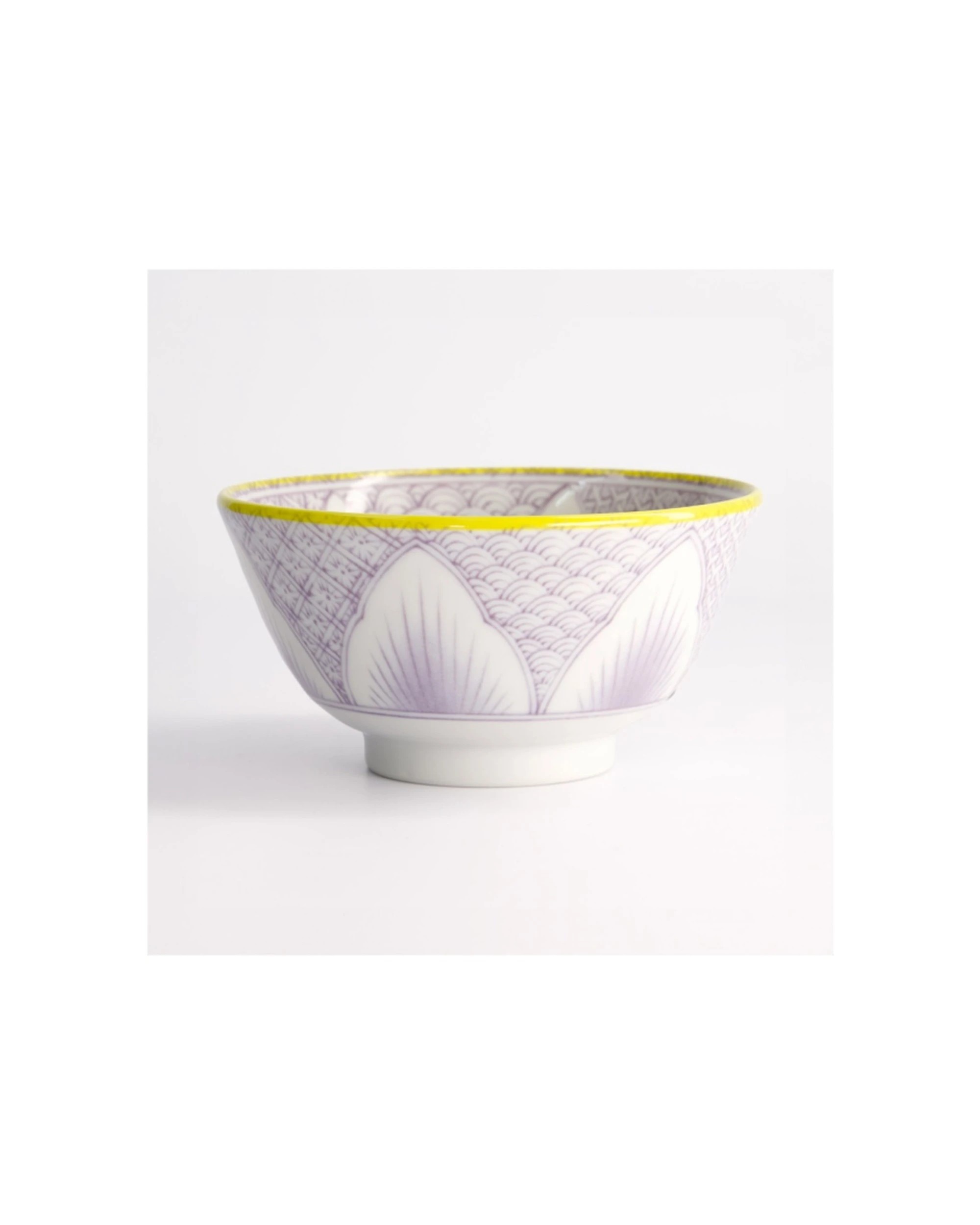 2 Tokyo Design Studio Lily Flower Tayo Small Bowl 13.5x8cm Porcelain - Purple, 2 of 3