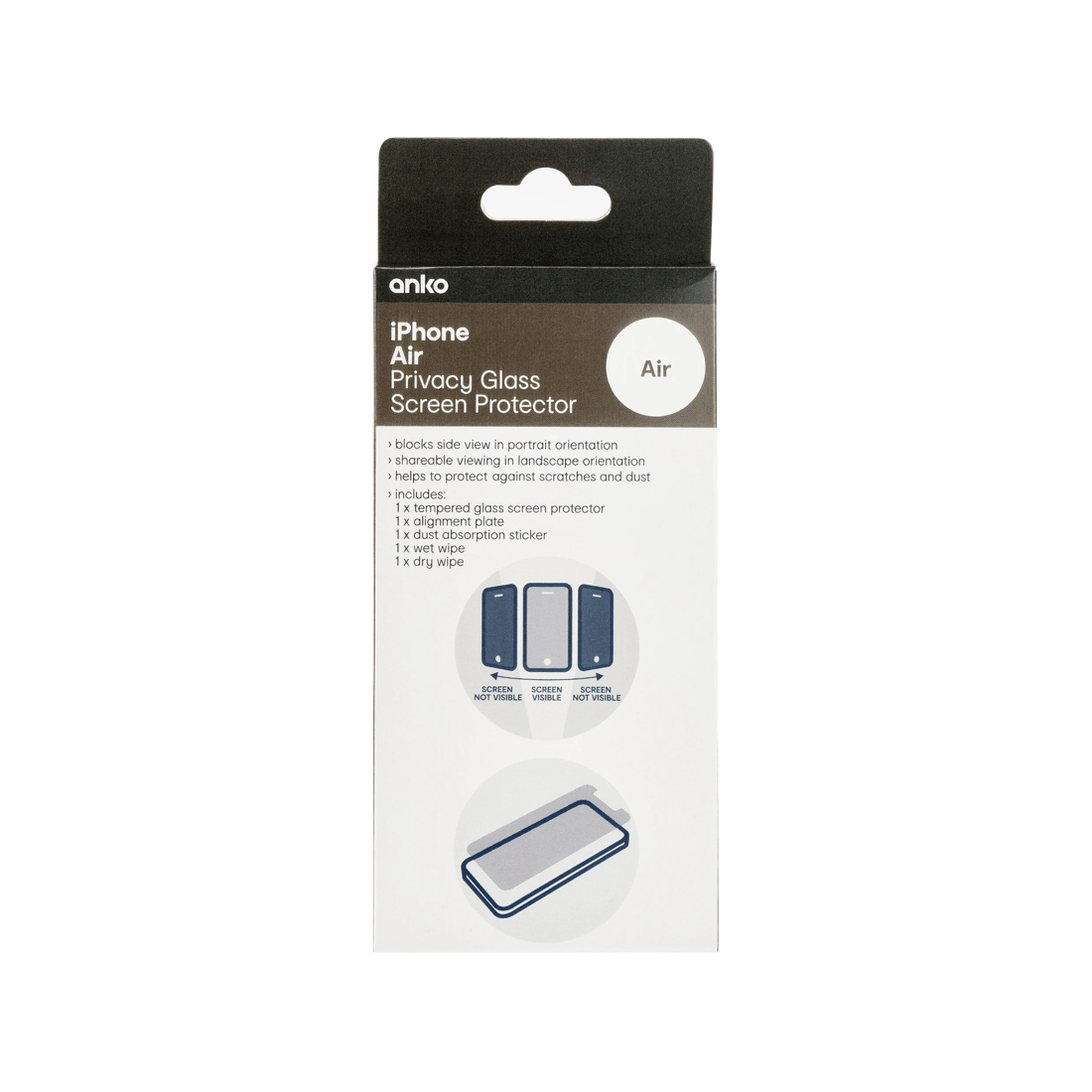 1 iPhone 17 Air Privacy Screen Protector, 1 of 3