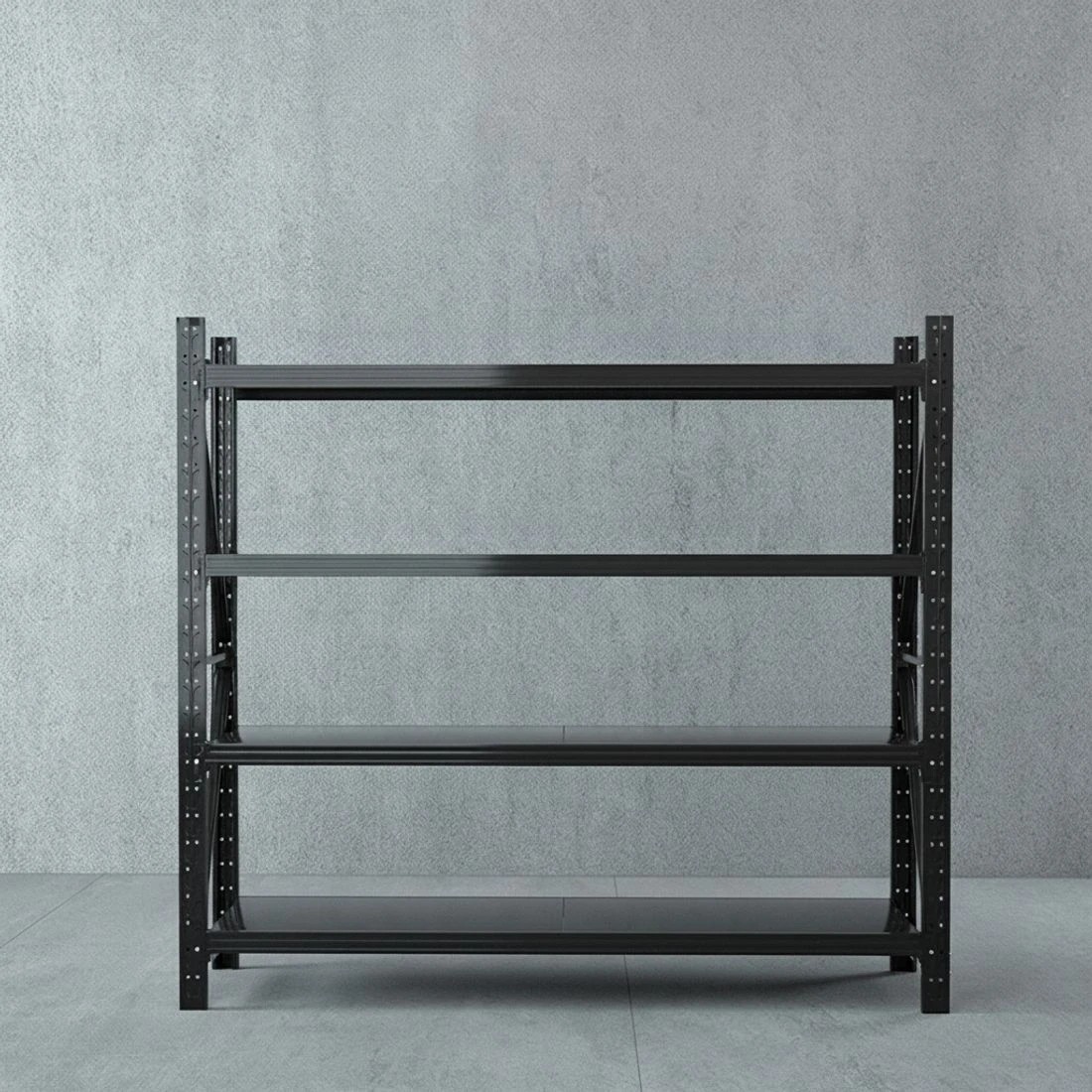 5 Giantz 2Mx1.8M Garage Shelving Warehouse Rack Pallet Racking Storage Shelf - Black, 5 of 6