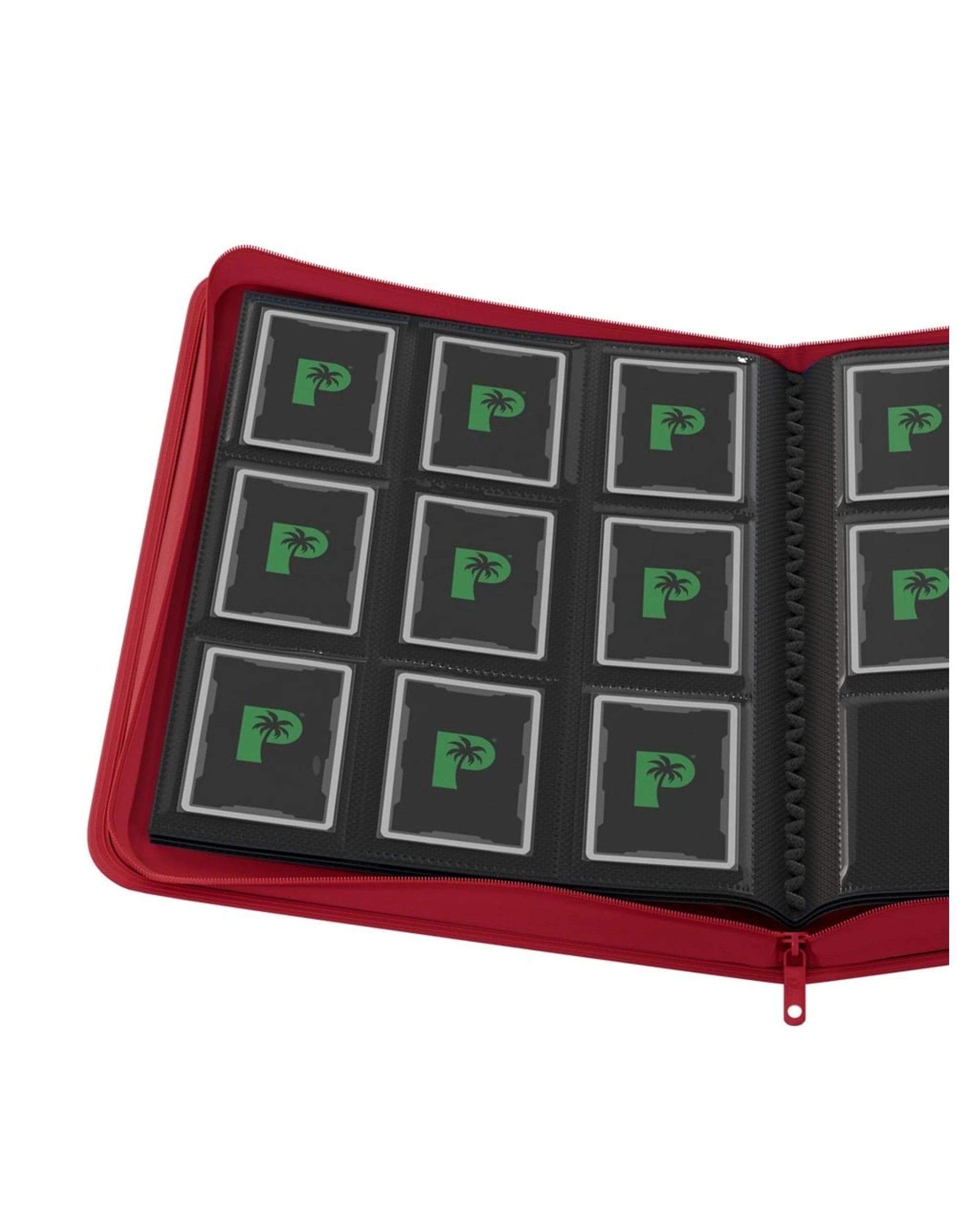 2 Palms Off Gaming Stealth 9 Pocket Zip Binder - Red, 2 of 8