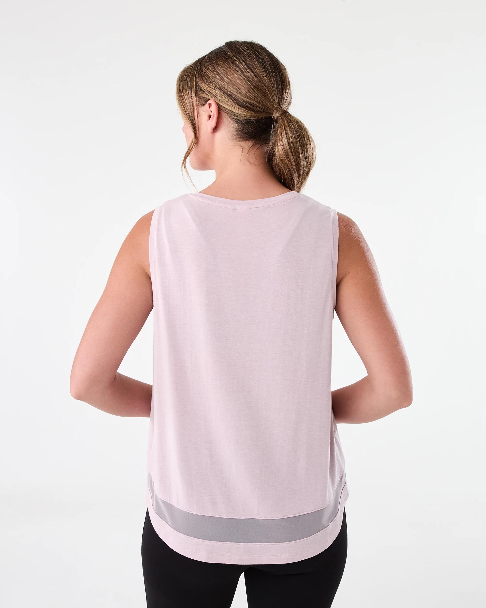 3 Active Womens Sleeveless Mesh Tank Sol B Pink, 3 of 6