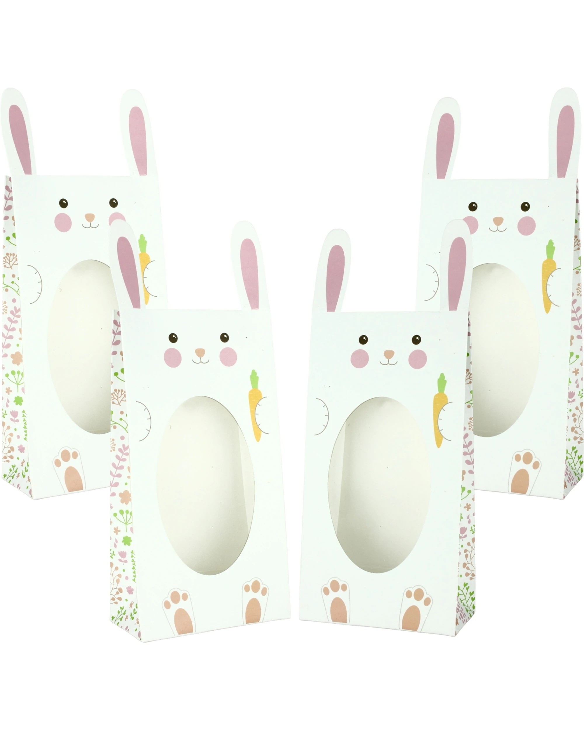 1 Partyrama Easter Bunny Lolly/Treat Boxes Pack of 4, 1 of 1