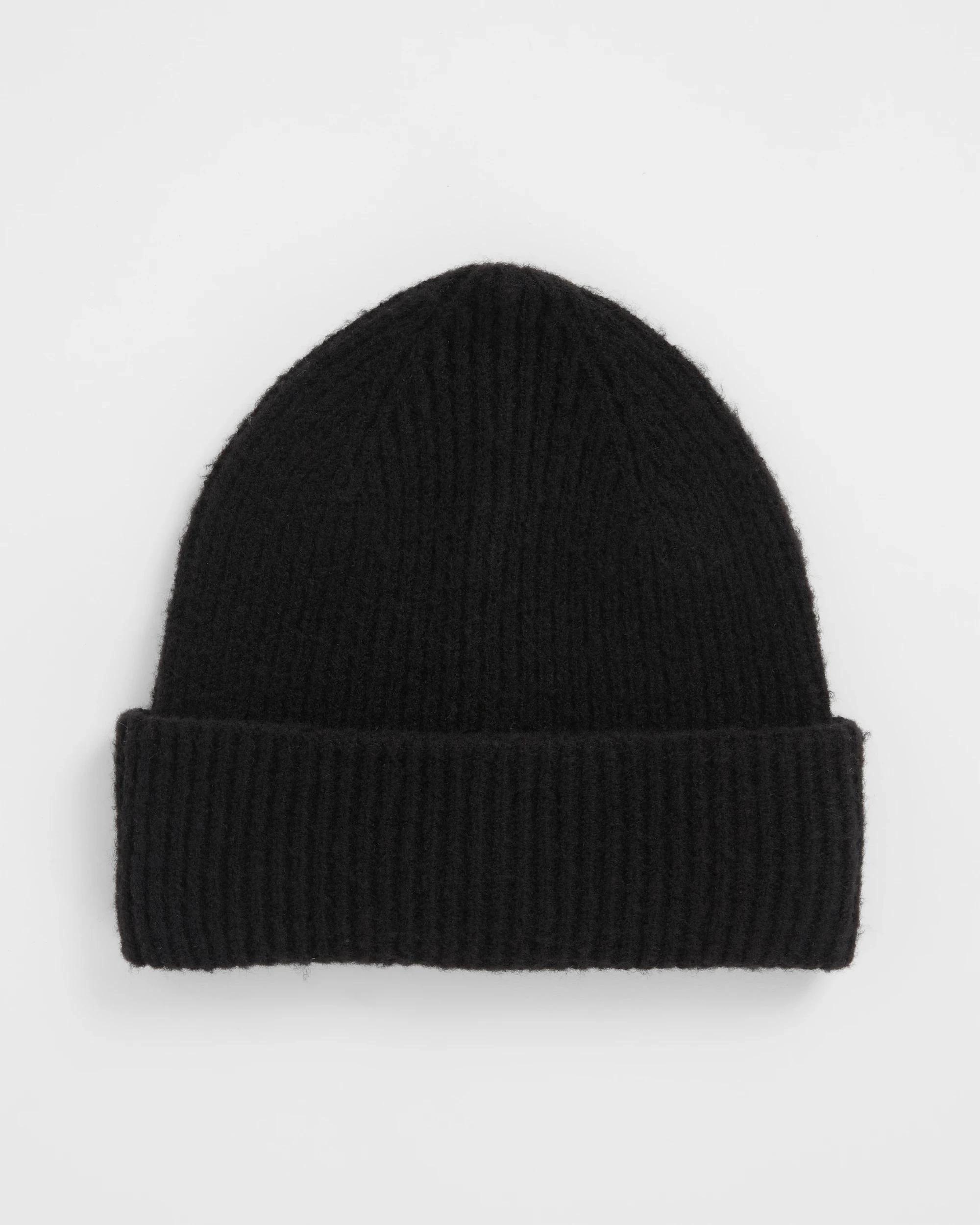 1 Target Man Essential Rib Knit Beanie BLACK, 1 of 2