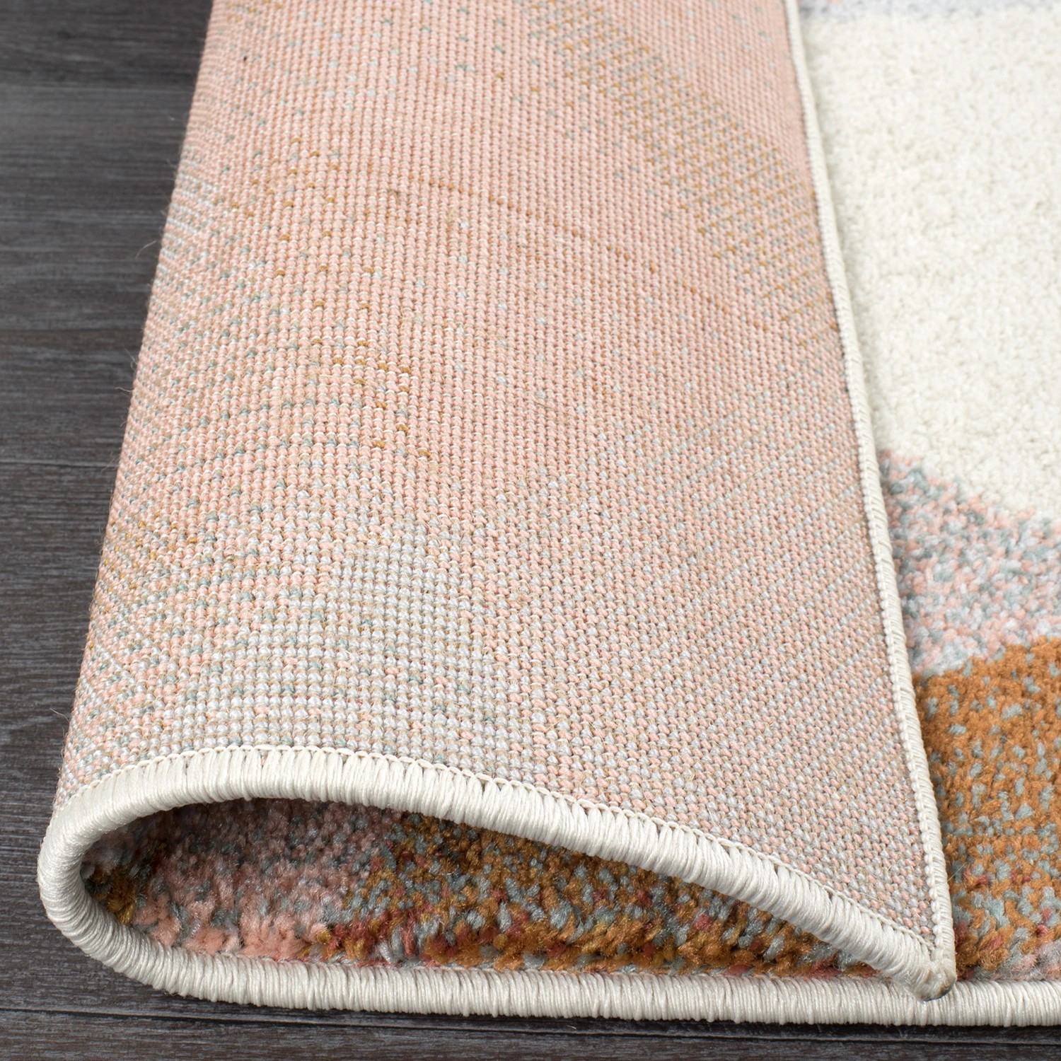 6 Common Ground Rugs Unreal 425 300x80cm - Medium Runner Power Loomed Pet Friendly Rug - Pink, 6 of 6