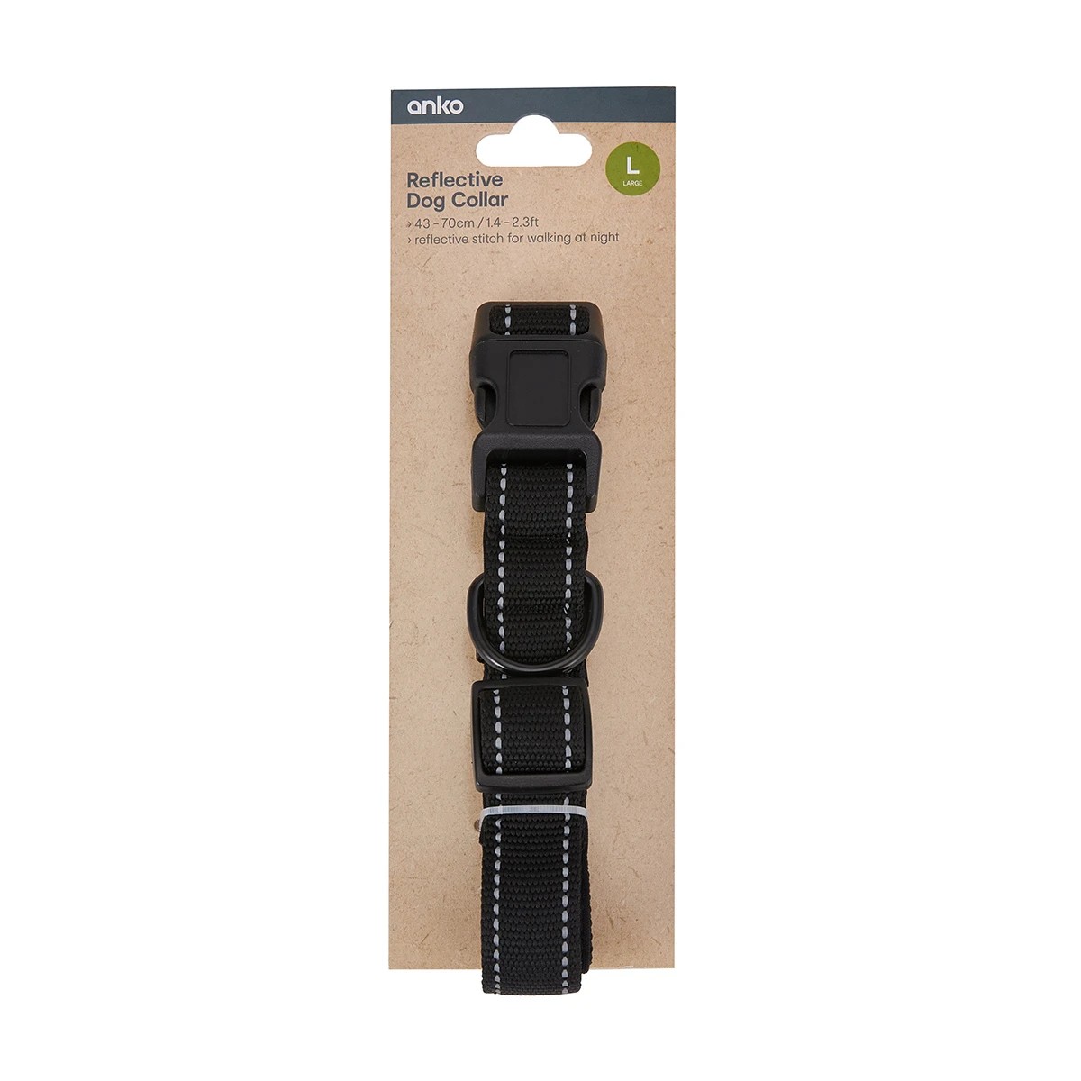 6 Dog Collar Reflective - Large, 6 of 6