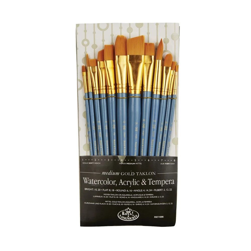3 Royal & Langnickel Medium Gold Paintbrush Set 12 Piece, 3 of 3