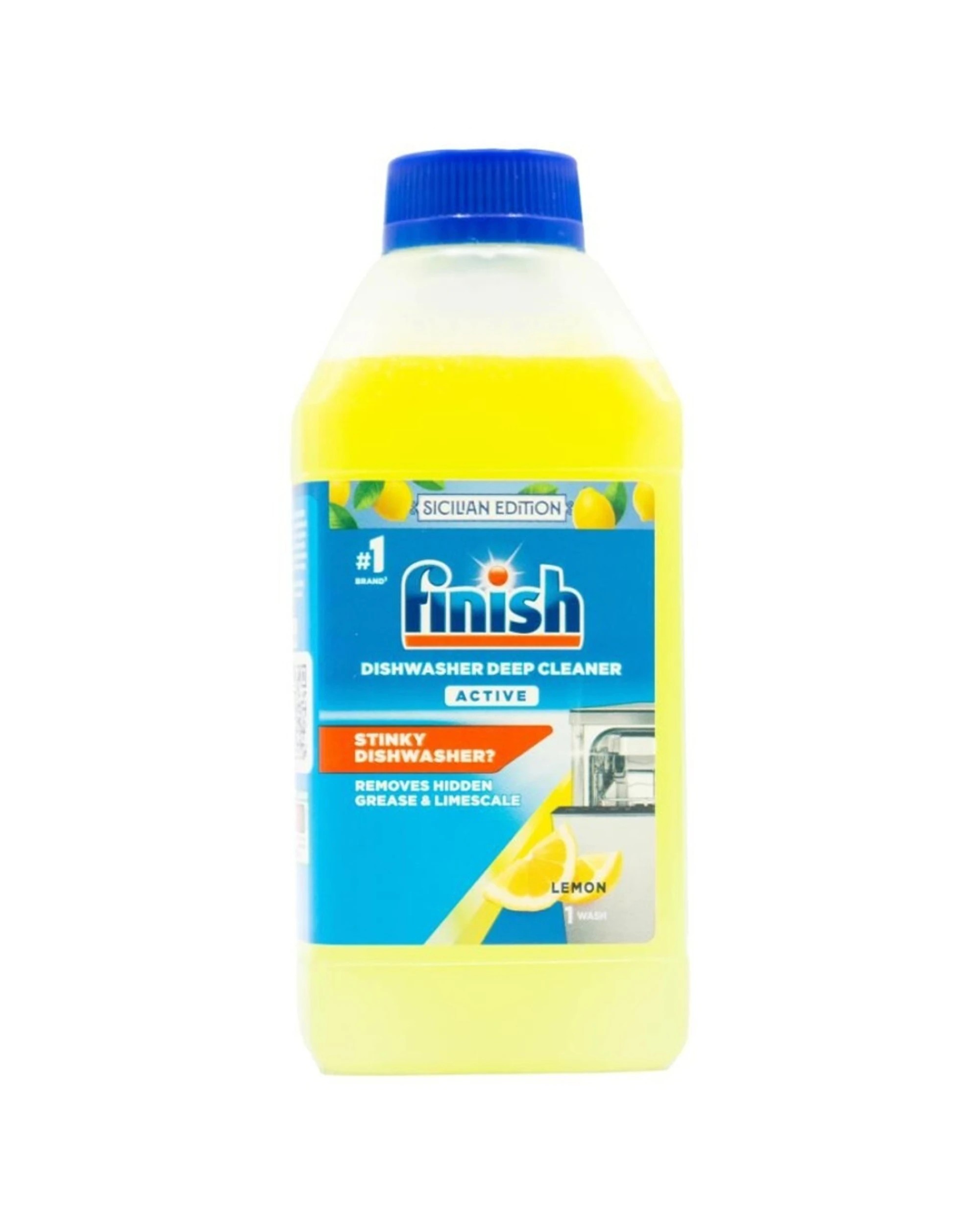2 Finish 6PK Finish Dishwasher Deep Cleaner Active 250ml - Lemon - Pack., 2 of 5