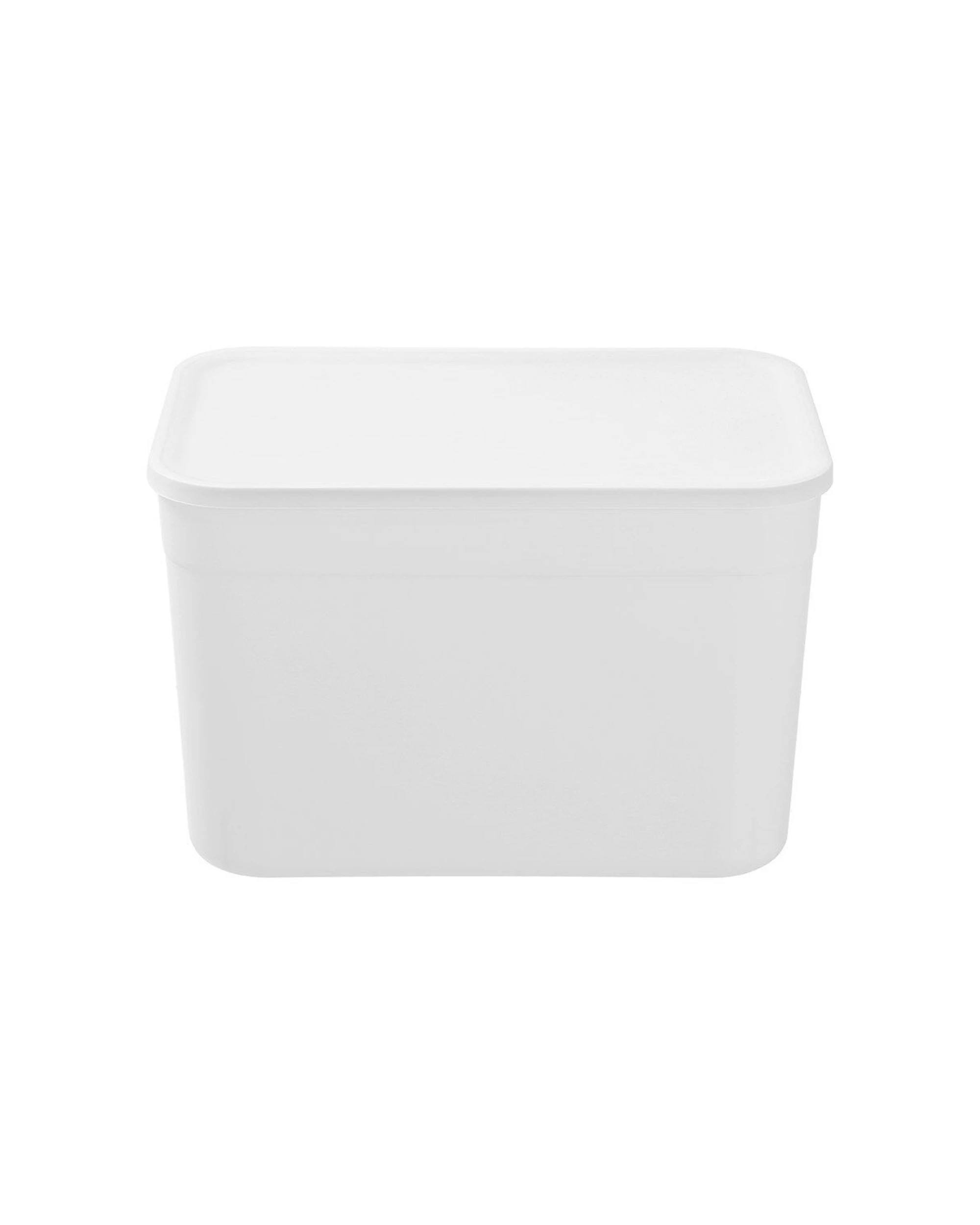 5 Boxsweden Stackable Durable Storage Container With Lid 16.5L 35.5cm Home Office
 - white, 5 of 5
