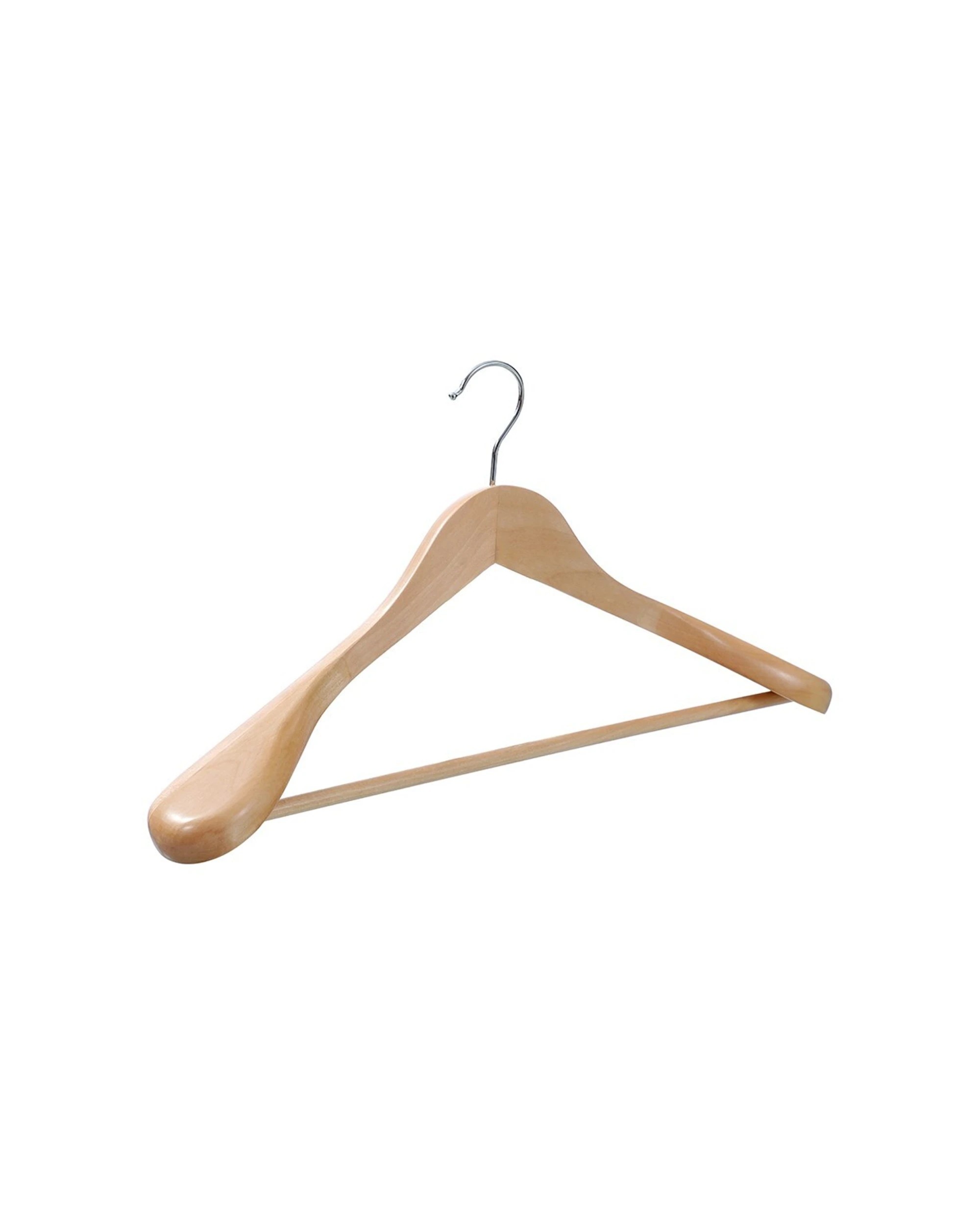 4 Boxsweden 8PK Hangit Wooden Coat Hanger 45cm - Natural, 4 of 4