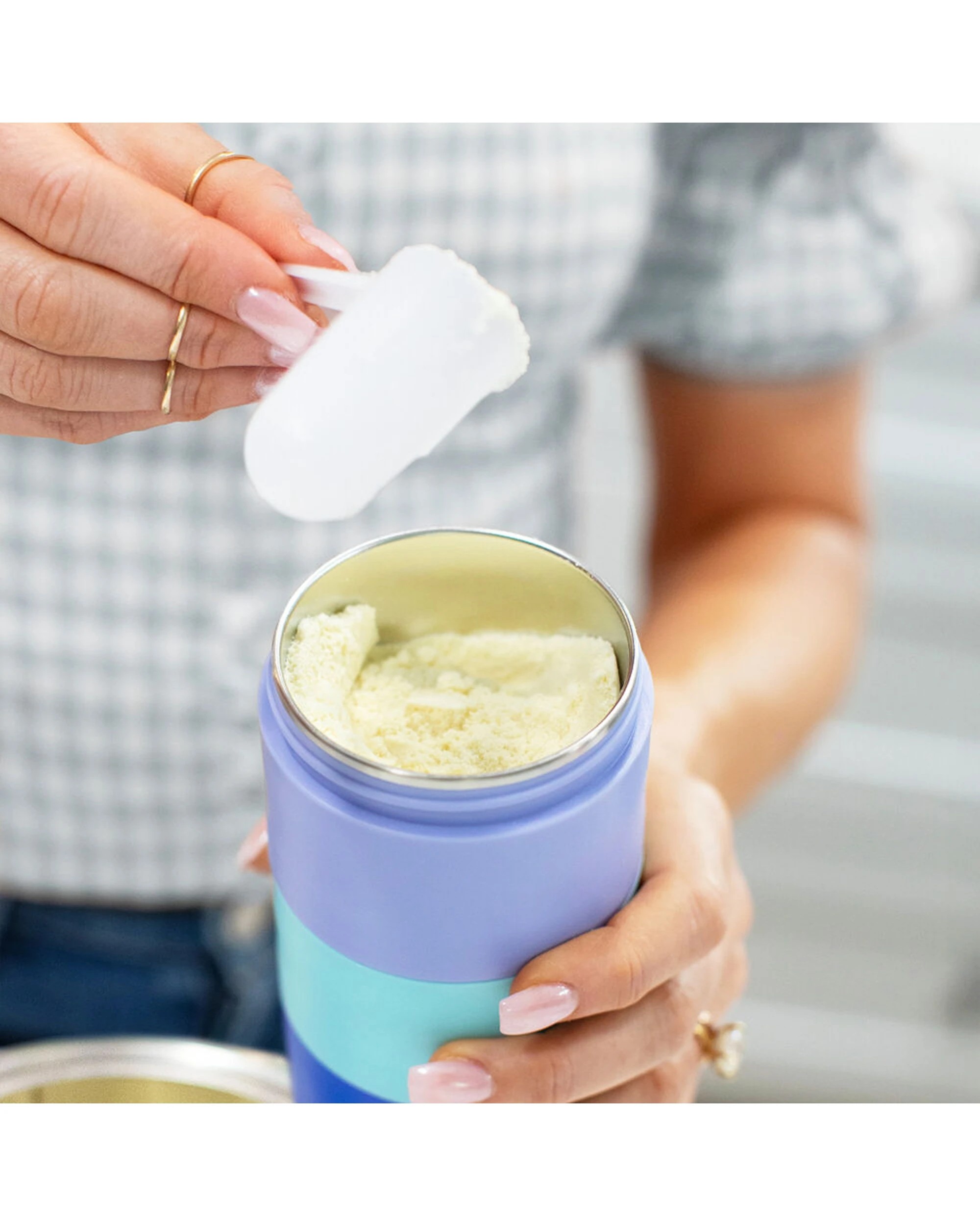 7 Boon Triful Stainless Steel Insulated Baby Formula Container 8oz 2PK - Blue, 7 of 7