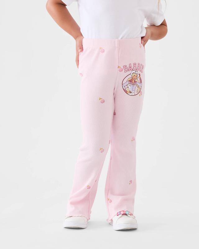 Barbie License Flare Ribbed Legg