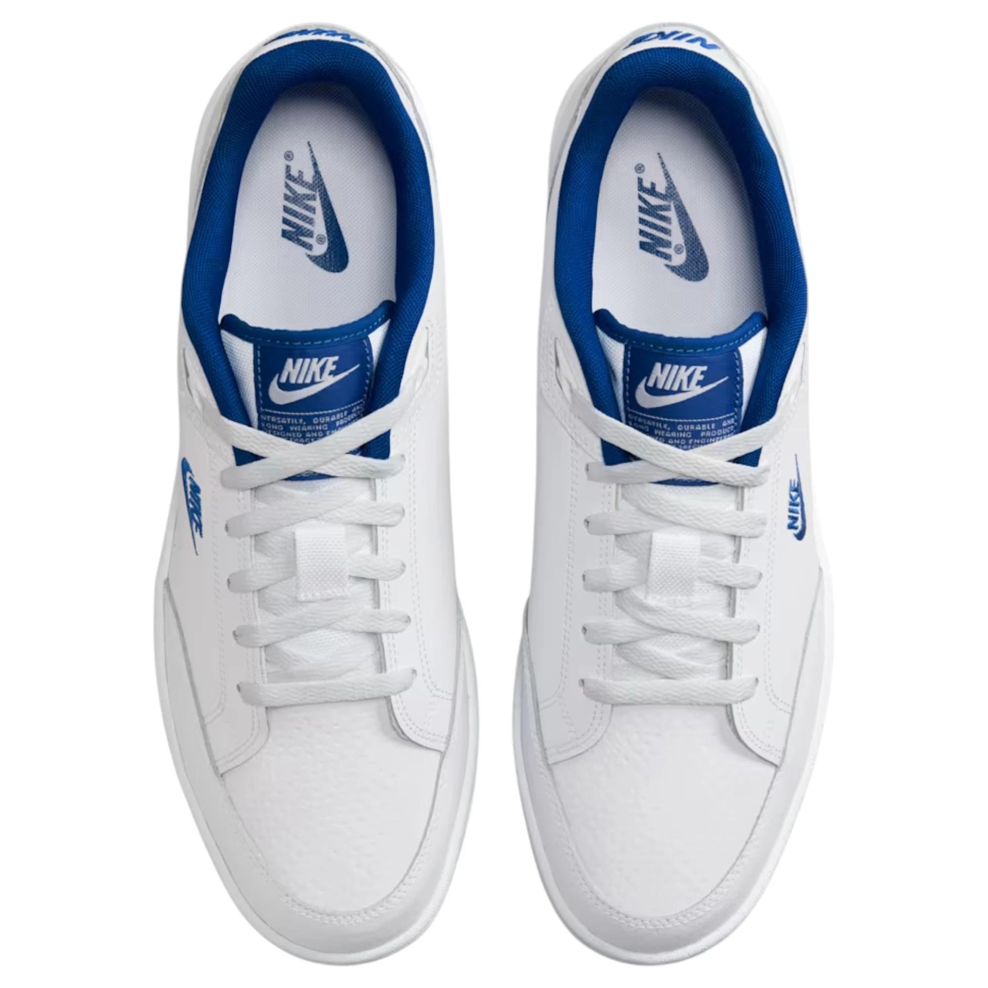 4 Nike Mens Grandstand II Athletic Shoes WHITE/BLUE, 4 of 7