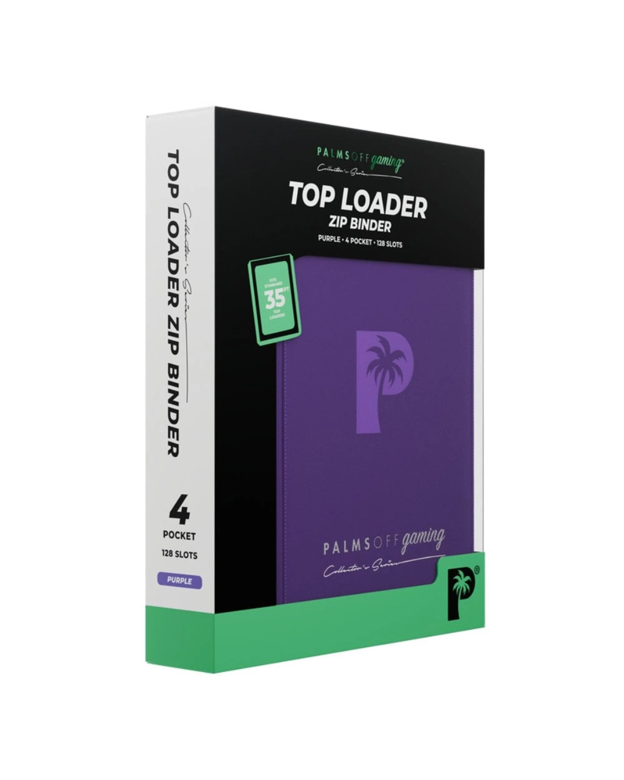 1 Palms Off Gaming Collector's Series 4 Pocket Zip Top Loader Binder Purple - Purple, 1 of 8