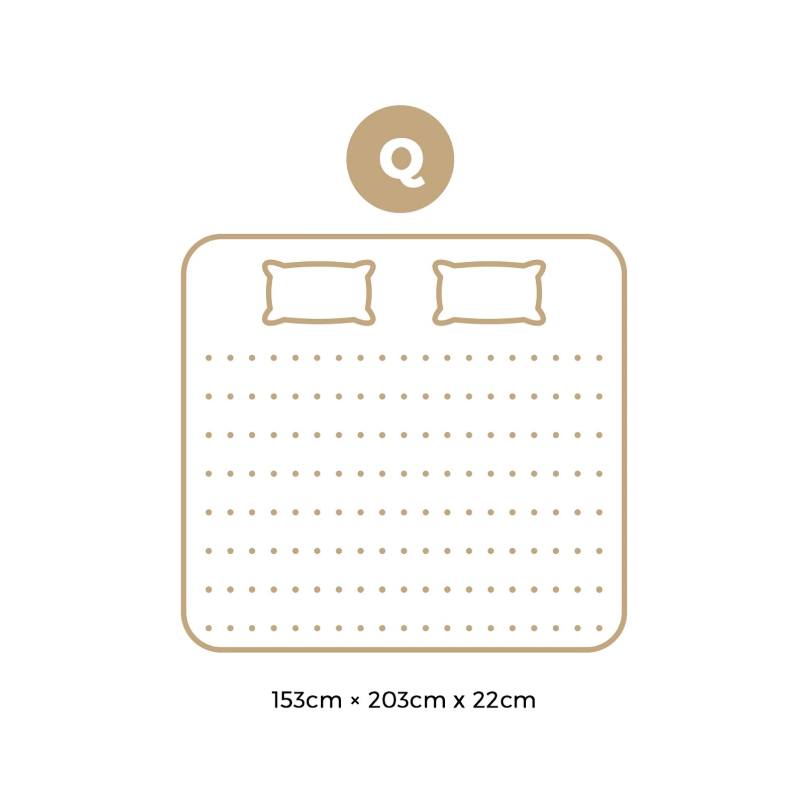 10 Bedra Bedding 22cm Queen Mattress Cool Gel Foam Bonnell Spring With Pillows
 - Multi, 10 of 10