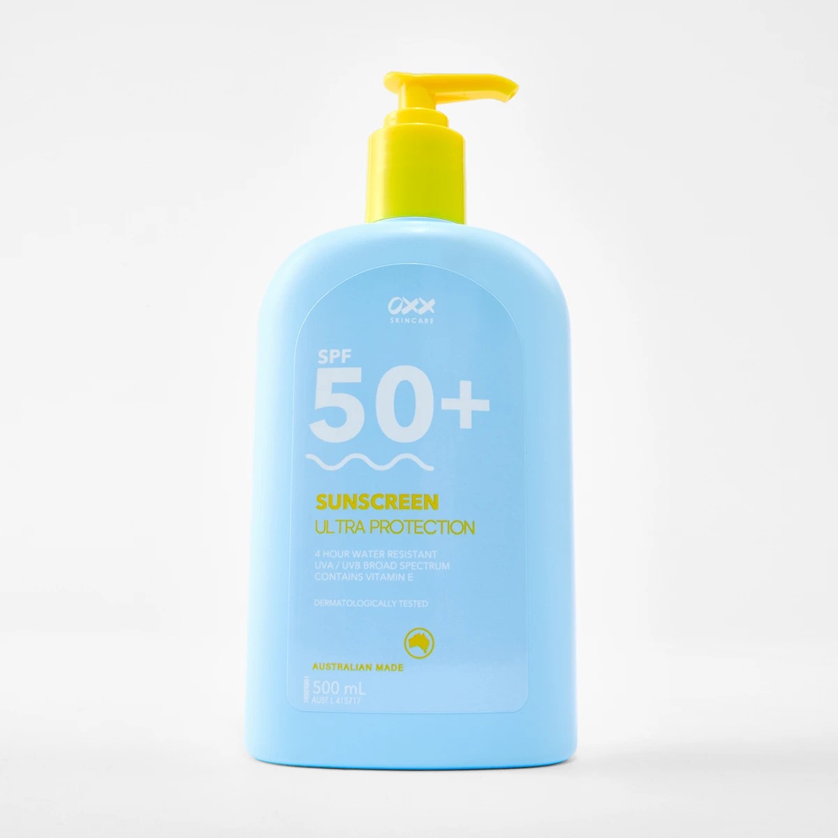 1 OXX Skincare SPF 50+ Ultra Protection Sunscreen Lotion 500ml - Vitamin E, 1 of 10