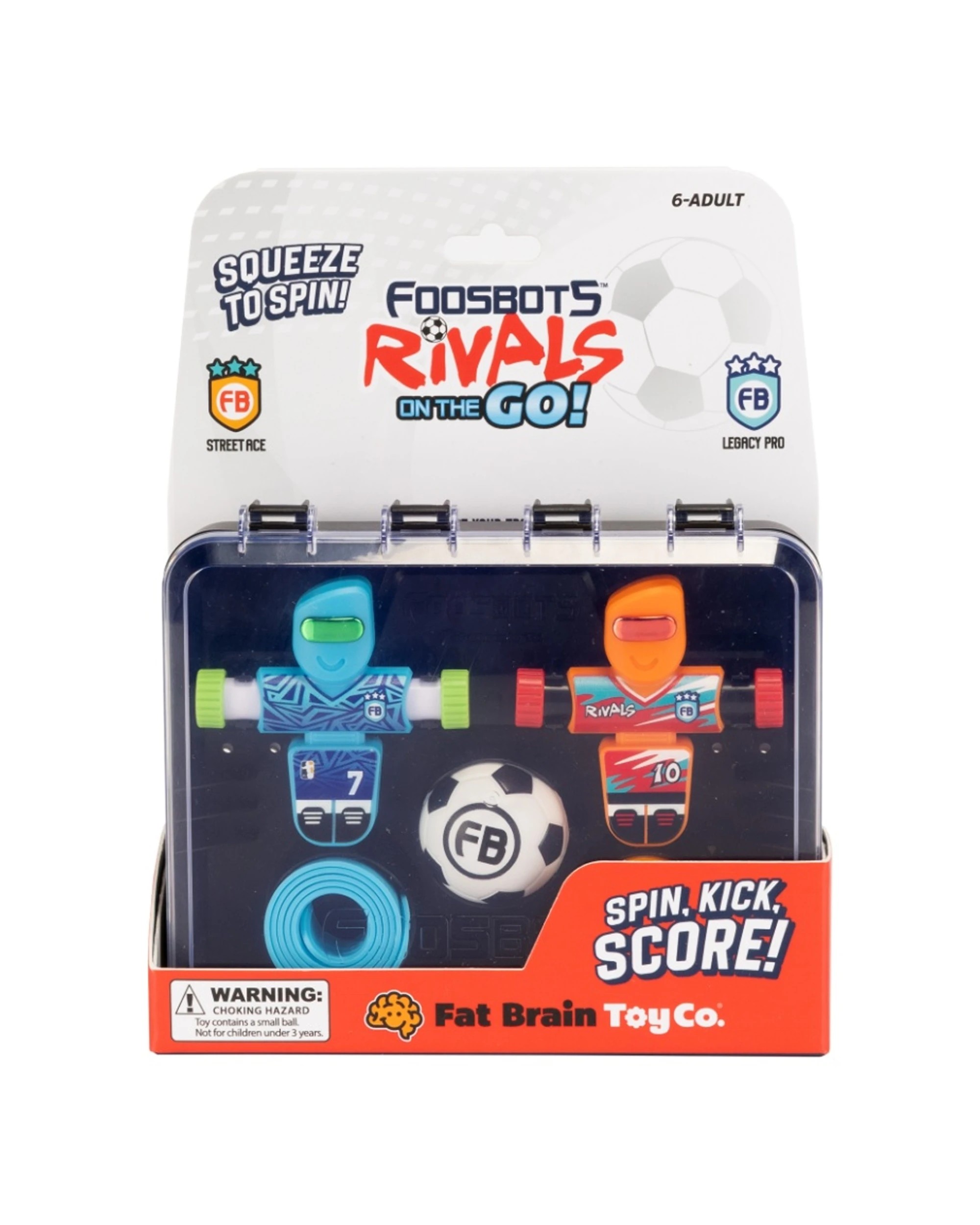 1 Foosbots Rivals On The Go Portable Table Kids Toy Soccer Football Game - Multi, 1 of 5