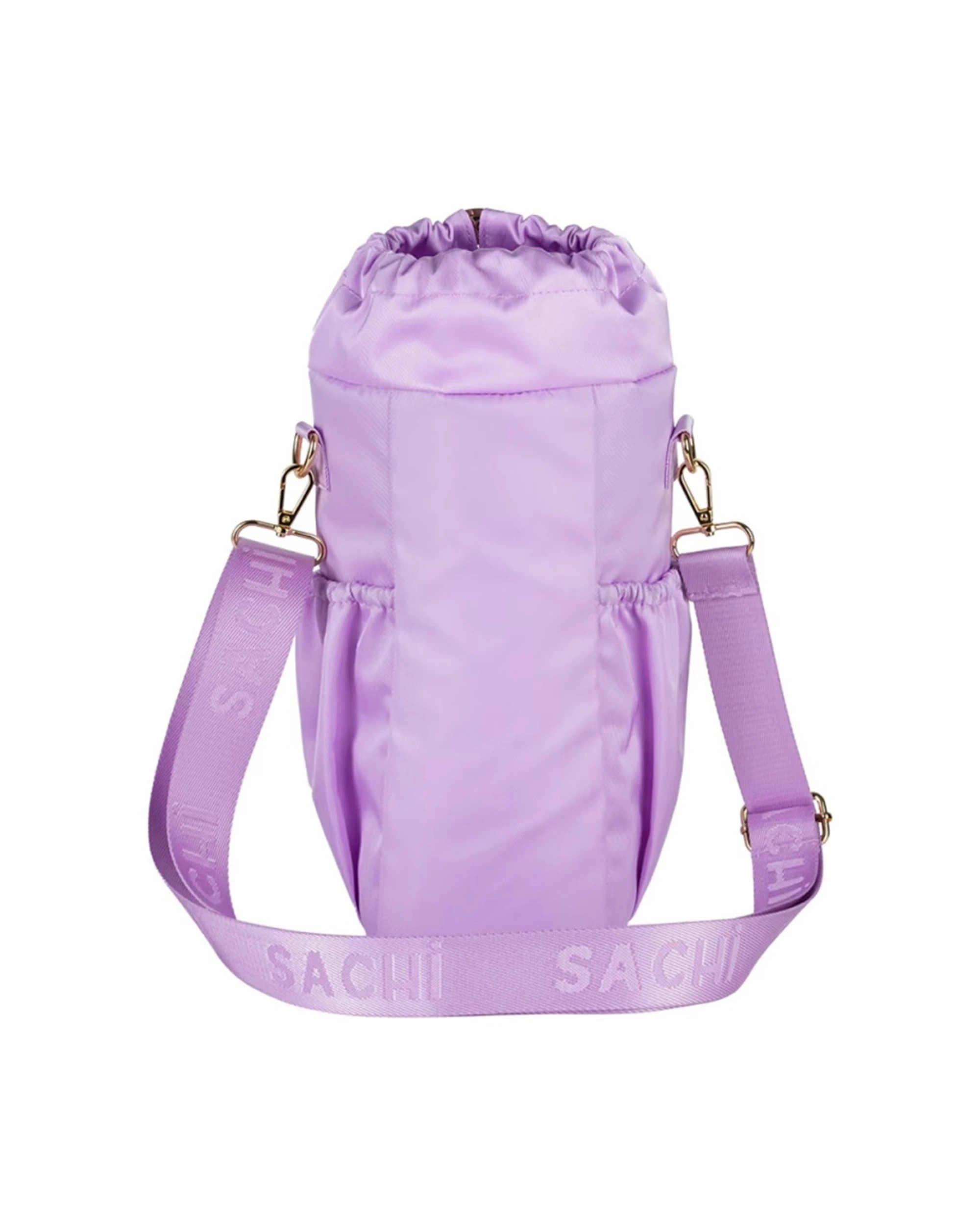 3 Sachi Crossbody Insulated Bottle Bag Adjustable Strap Drawstring Orchid - Purple, 3 of 7