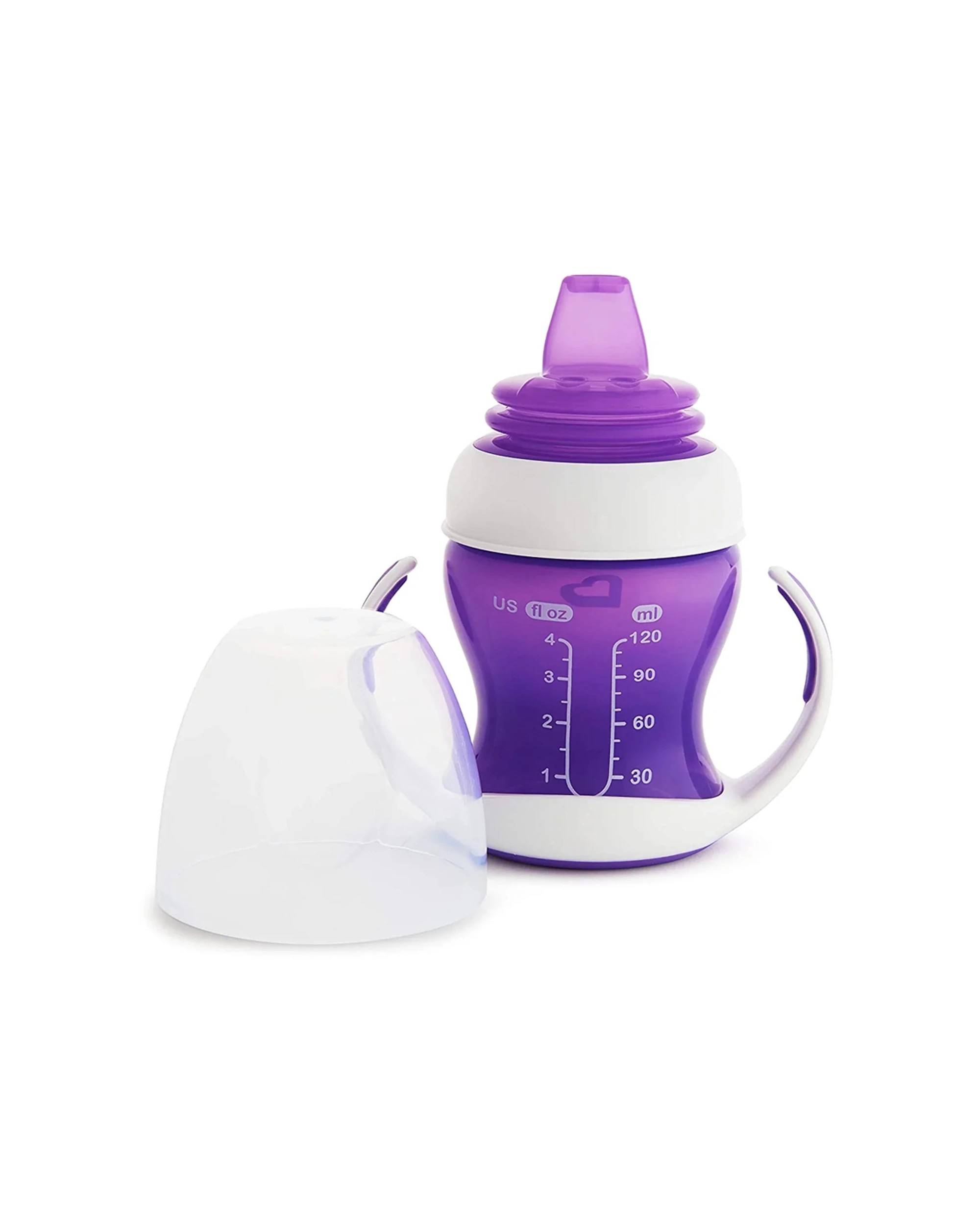 3 Munchkin Gentle Transition Cup 100ml Spill Proof Soft Spout 4 Months Baby - Assorted, 3 of 5