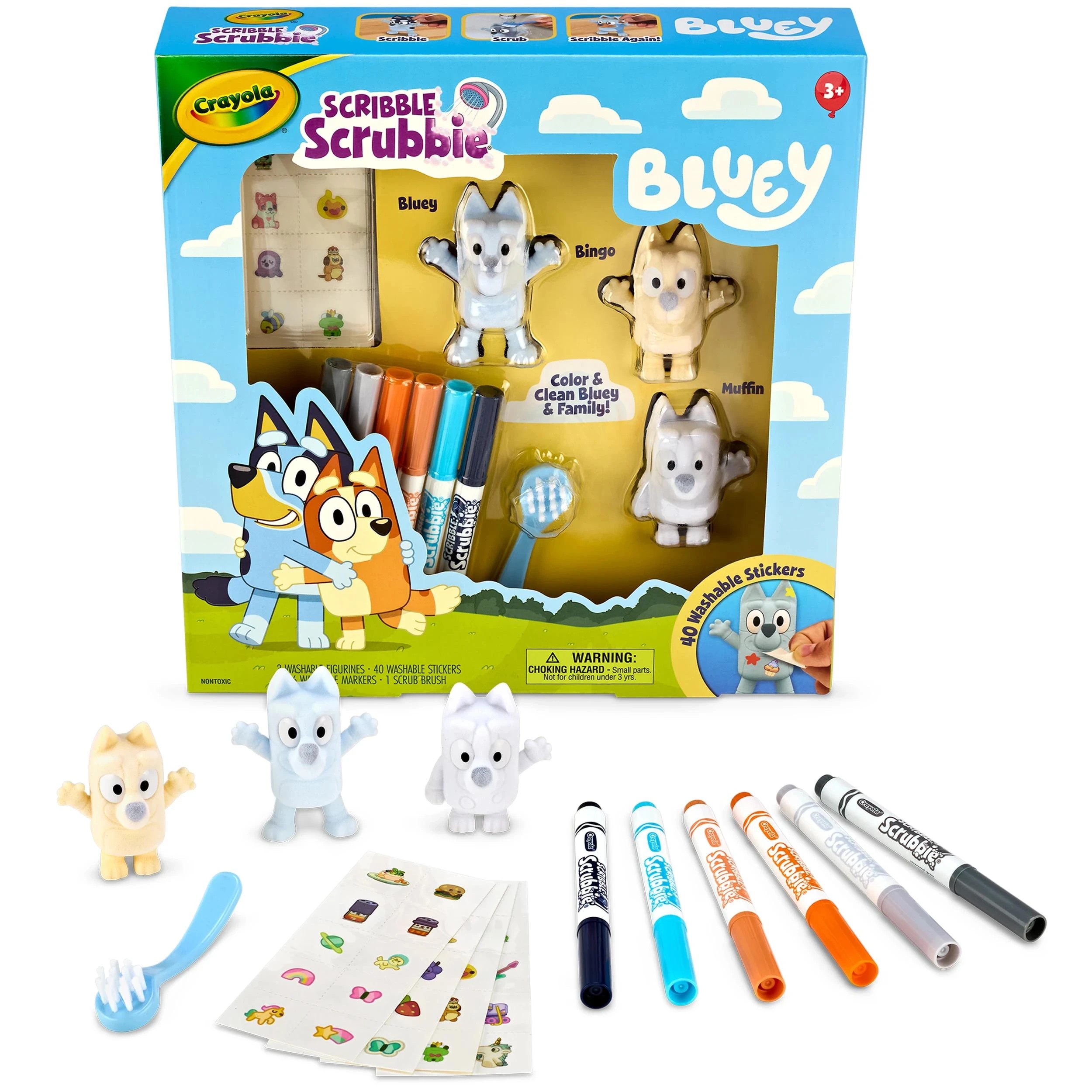 6 Crayola Bluey Scribble Scrubbie Playset, 6 of 8