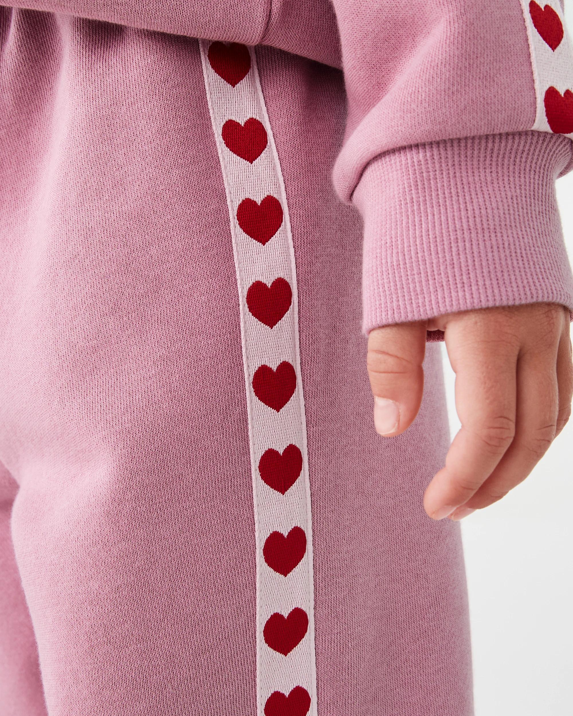 4 Tape Detail Trackpants Dust Rose, 4 of 6