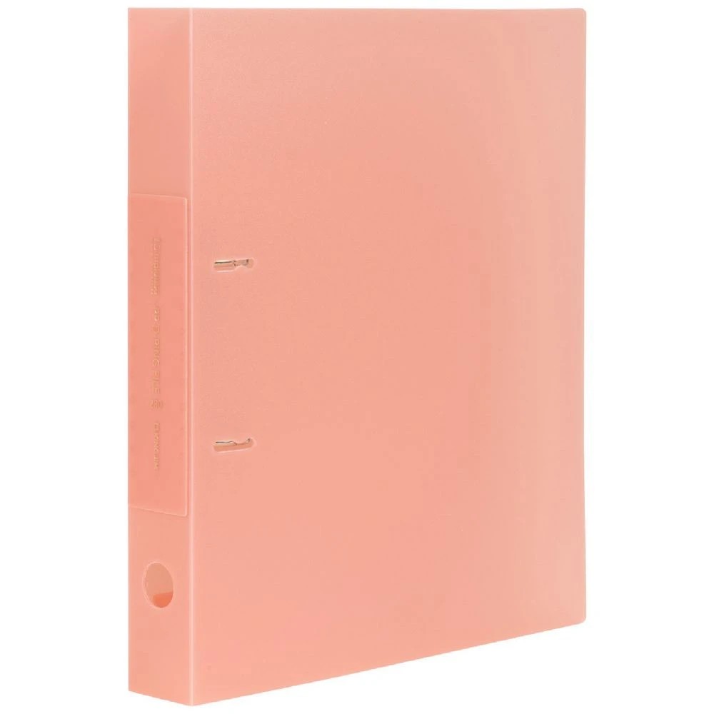 1 King Jim A4 2 D-Ring Simplease Binder 30mm Coral Pink, 1 of 4