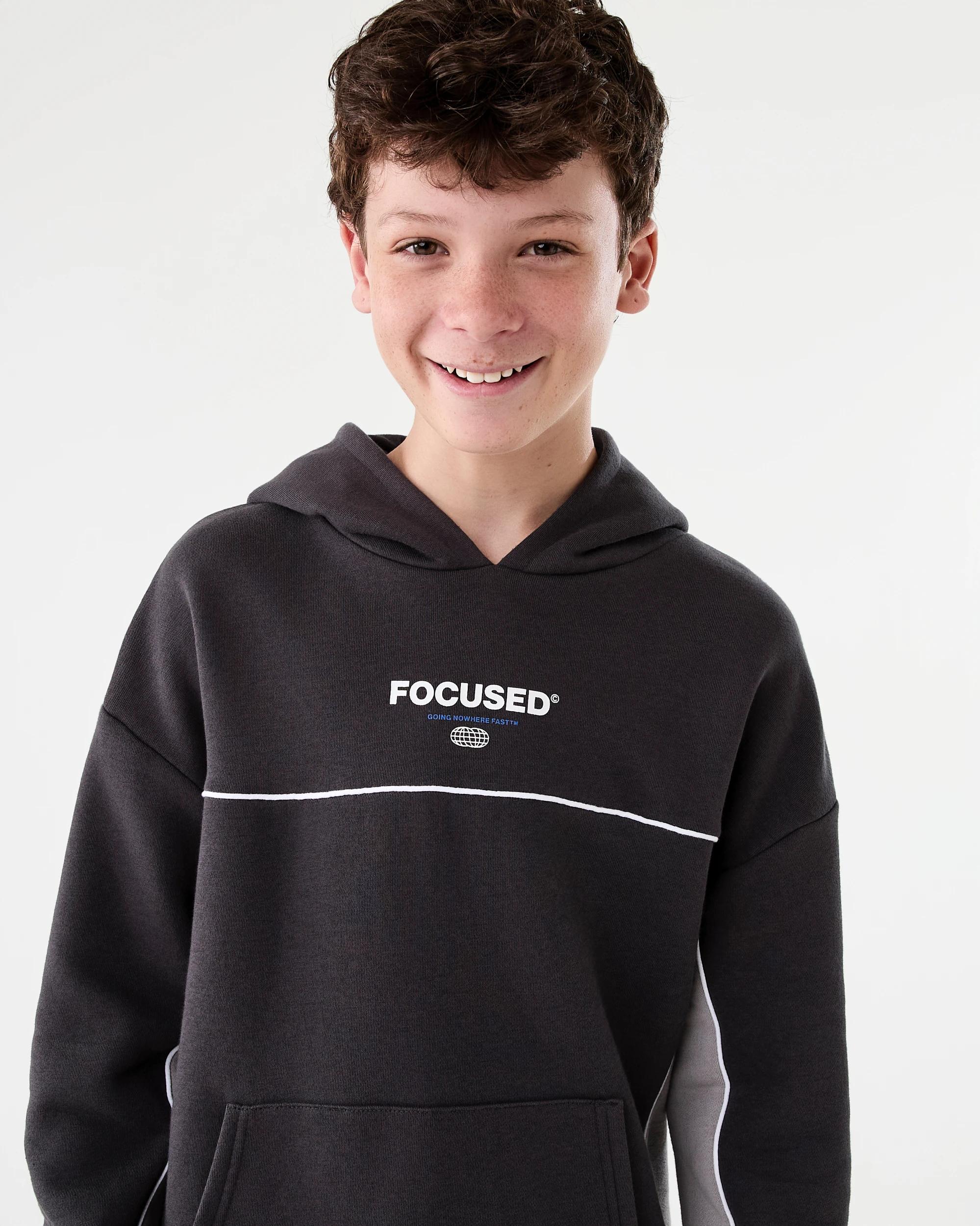 3 Panel Hoodie Blk Sand, 3 of 9