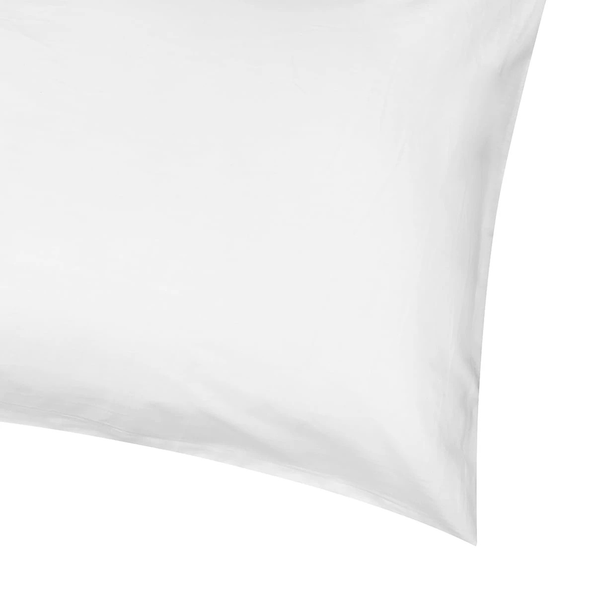 3 250 Thread Count Cotton Rich Standard Pillowcase - White, 3 of 4