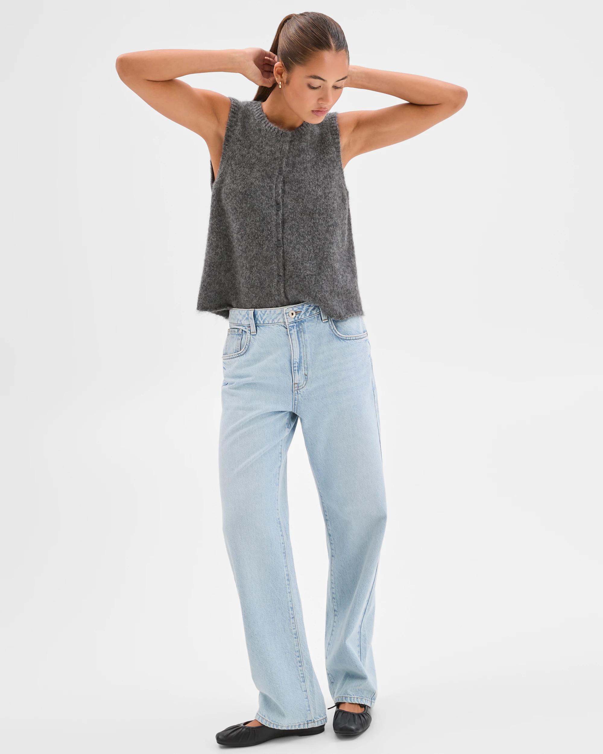 2 Lily Loves Straight Leg Denim Jeans PALERMO BLUE, 2 of 7