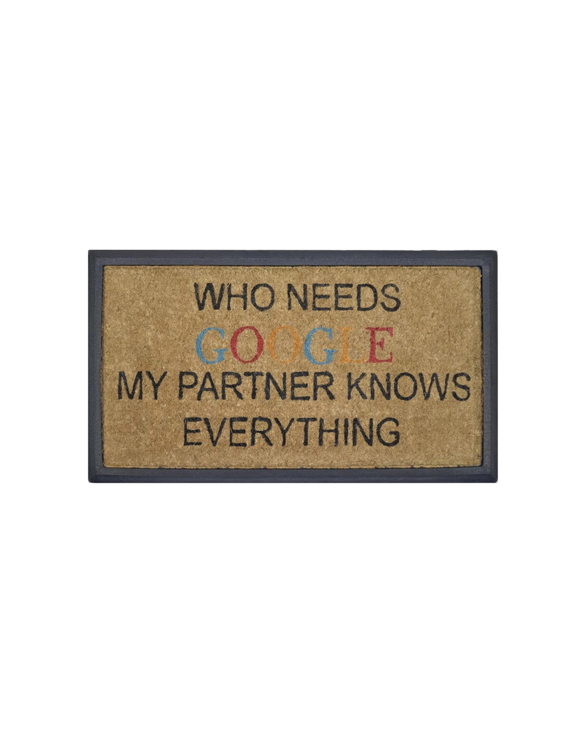 1 Solemate Google 40x70cm Themed Novelty Doormat Stylish Durable Front Entry Home Furnishings - Multi, 1 of 2